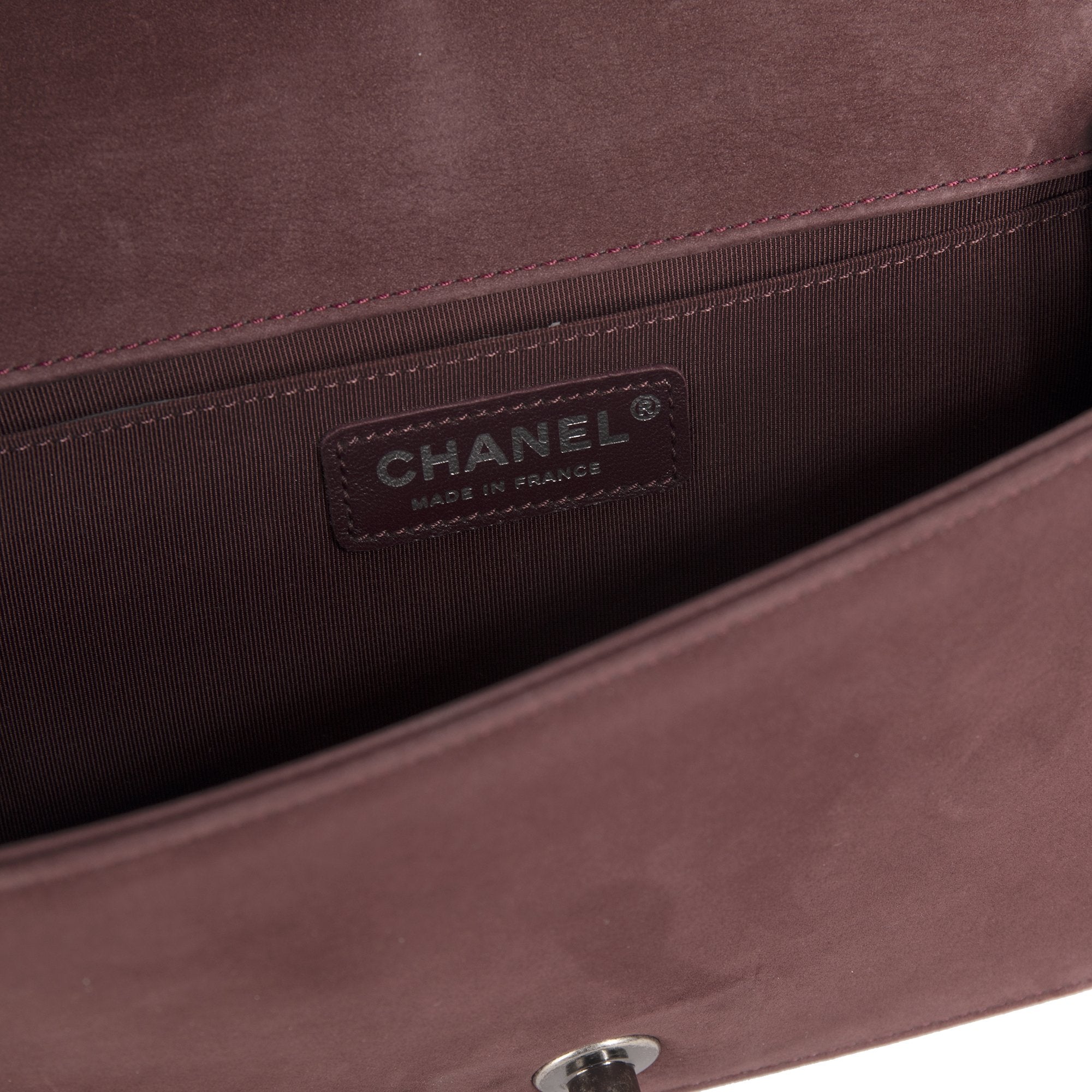 Chanel Medium Chevron Nubuck Boy Bag