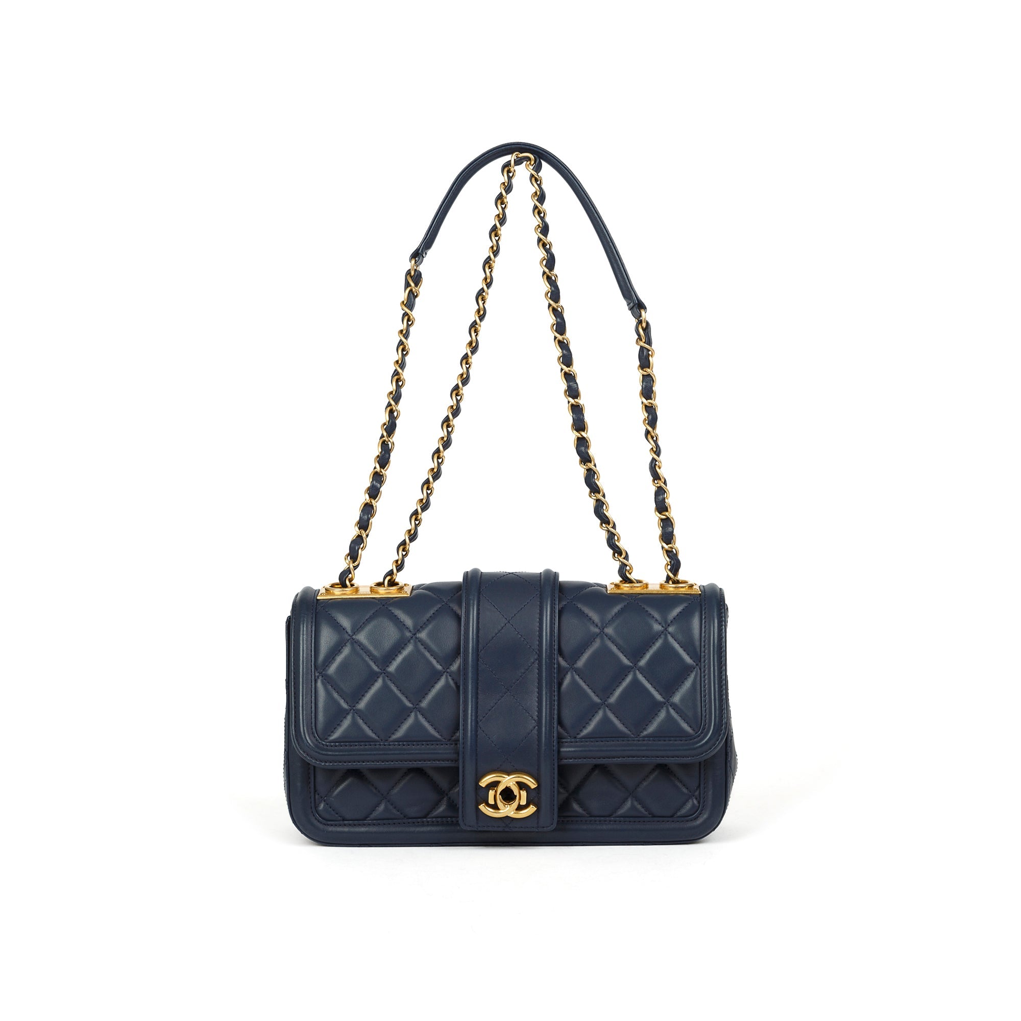 Chanel Medium Elegant CC Flap Bag w/ Authenticity Card