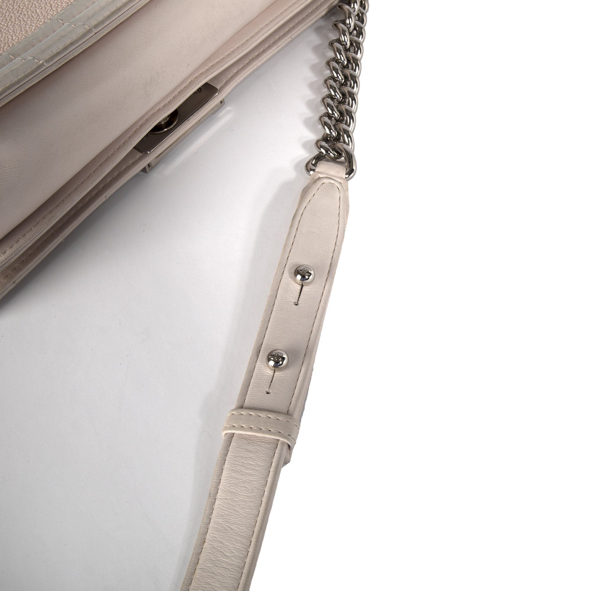 Chanel Medium Galuchat Boy Bag w/ Box