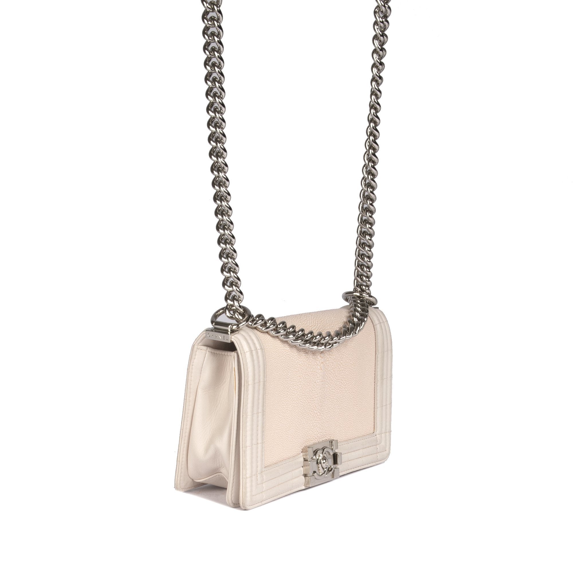 Chanel Medium Galuchat Boy Bag w/ Box