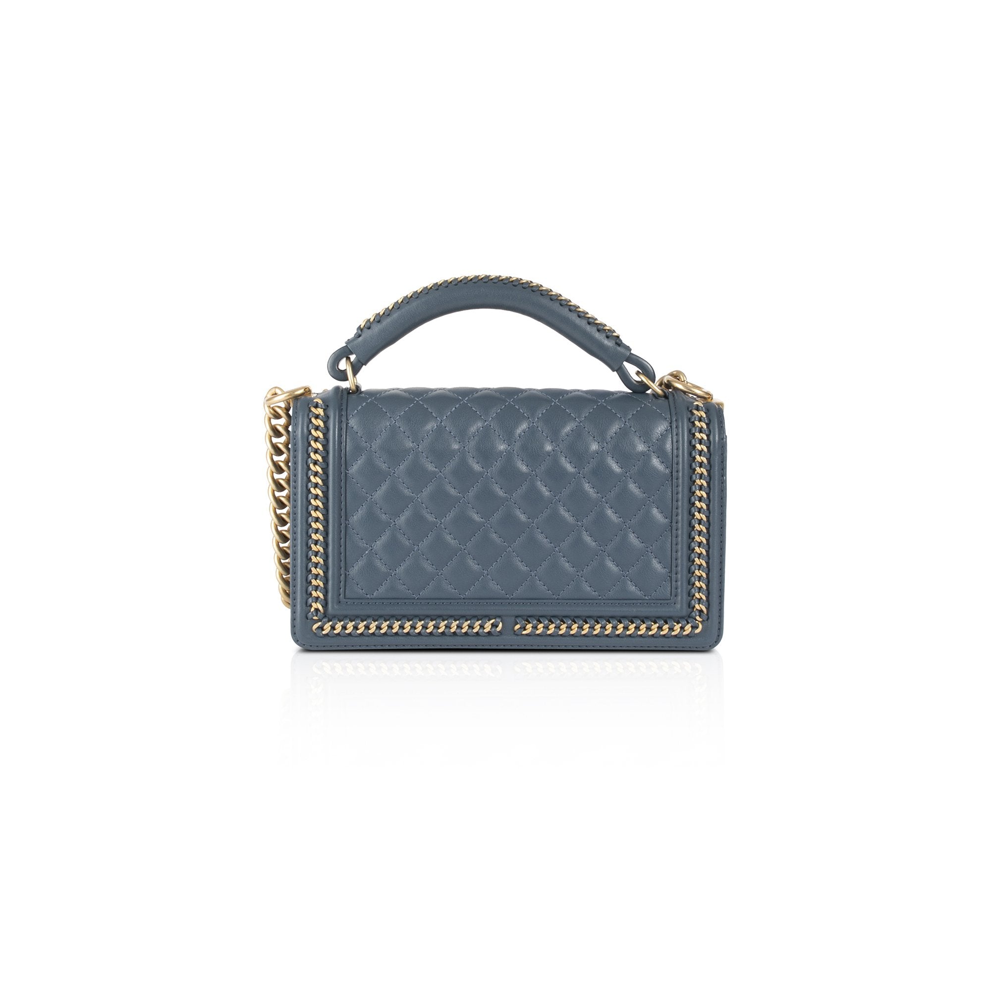 Chanel Medium Paris-Salzburg Chain Handle Boy Bag w/ Box