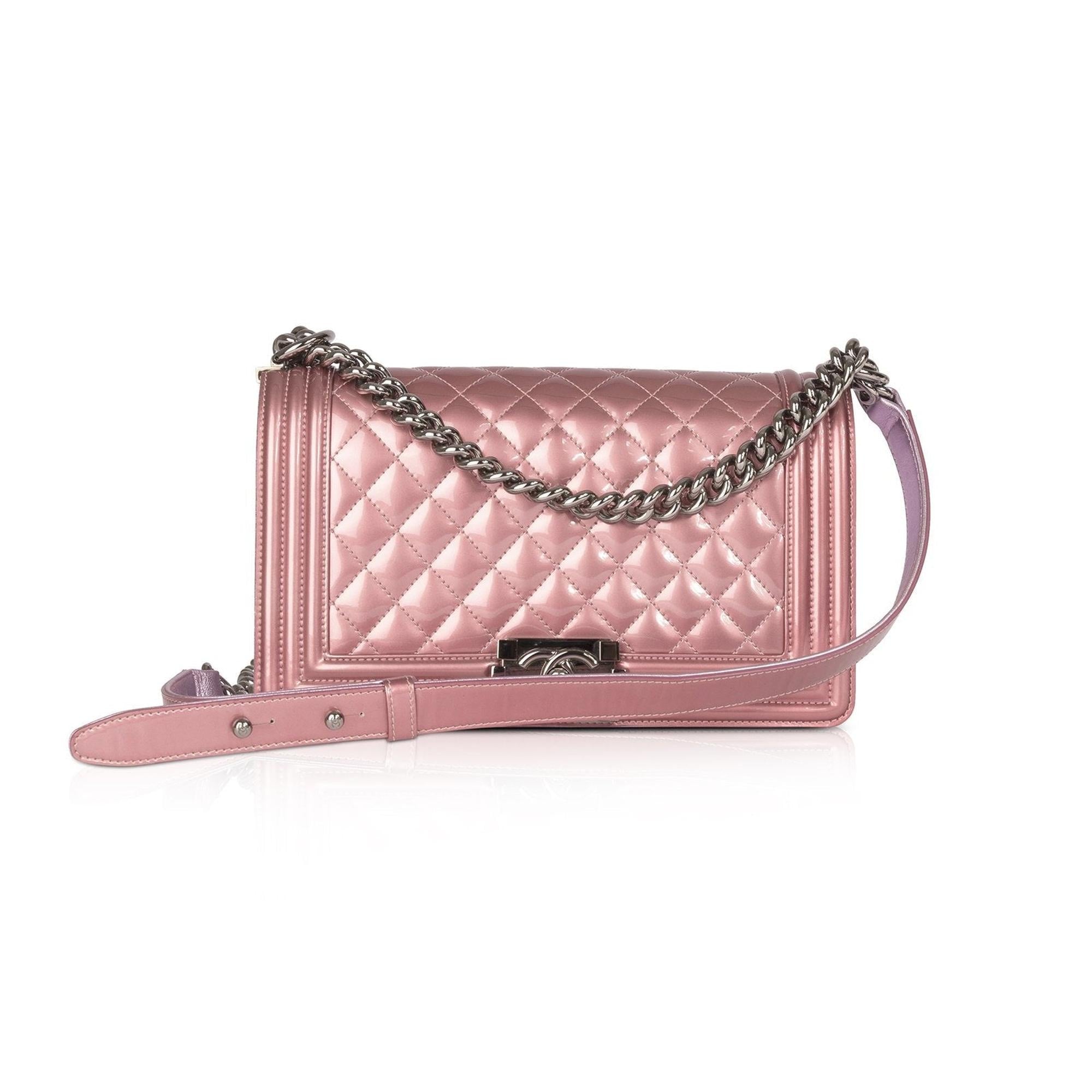 Chanel Medium Patent Boy Bag