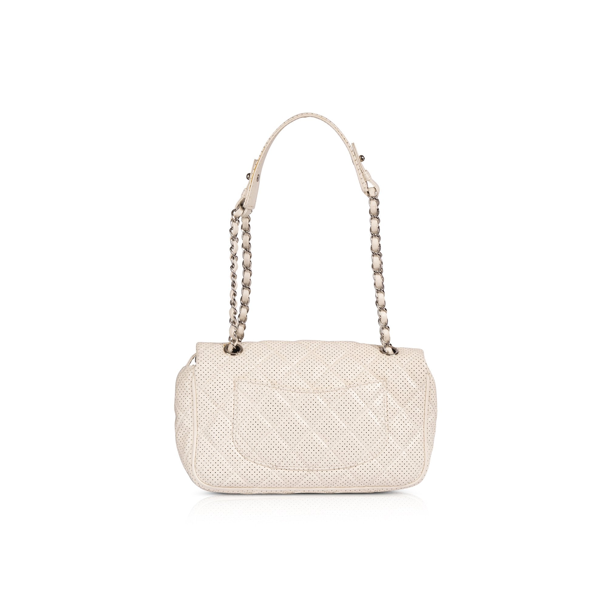 Chanel Medium Perforated Punch Flap Bag w/ Box