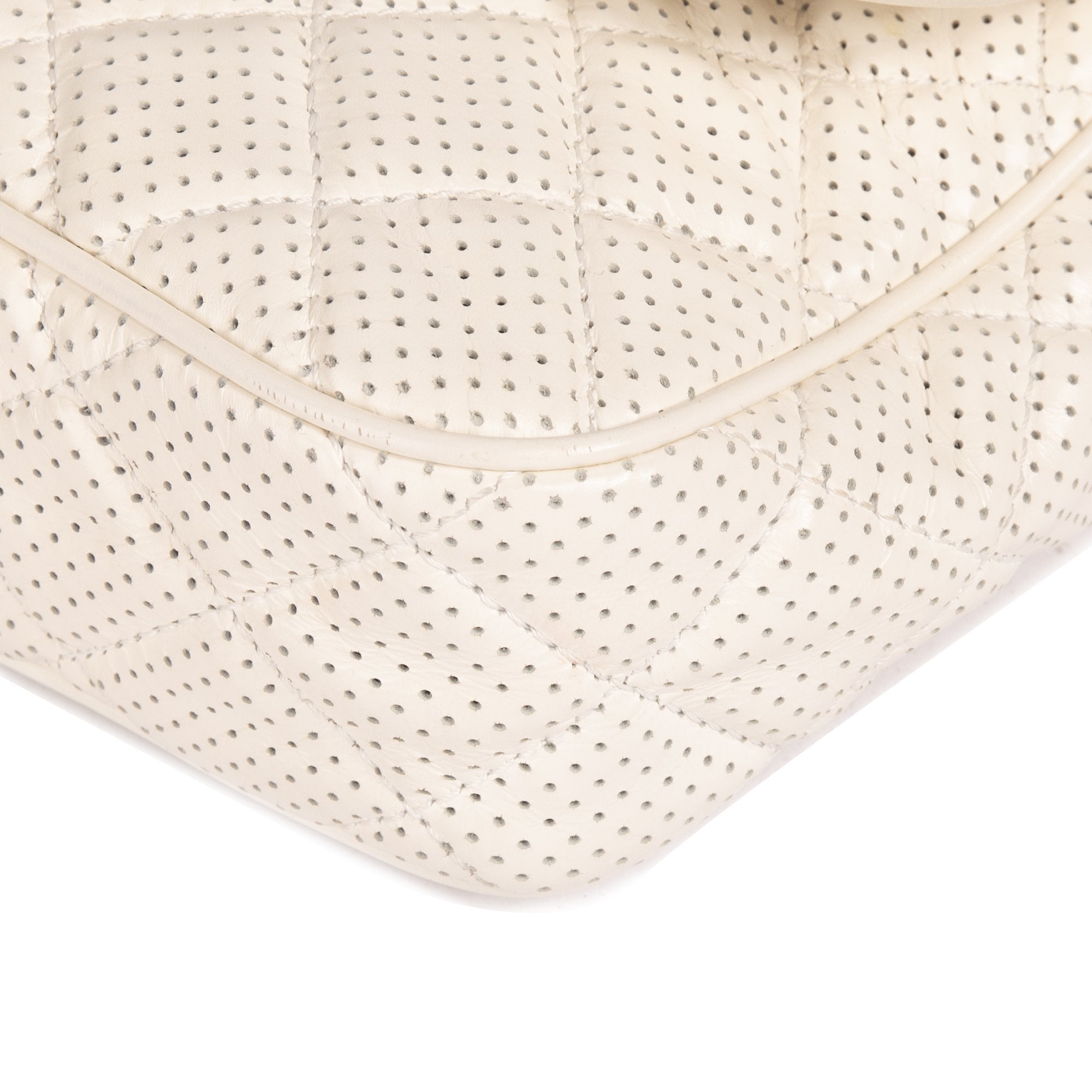 Chanel Medium Perforated Punch Flap Bag w/ Box