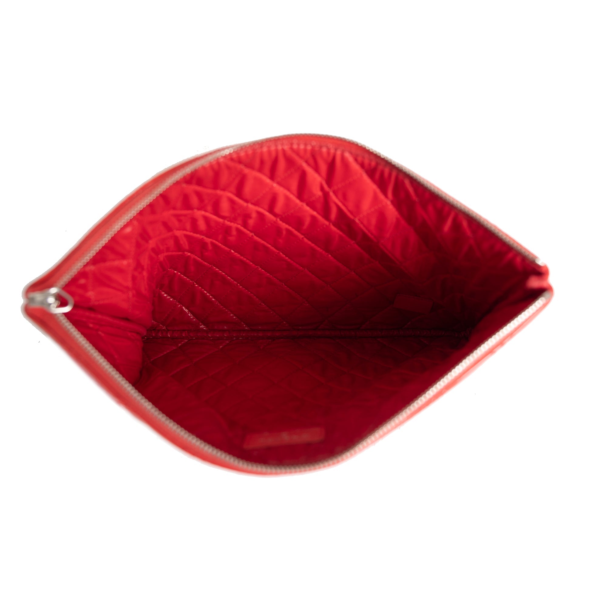 Chanel Medium Quilted Patent Leather O-Case Clutch