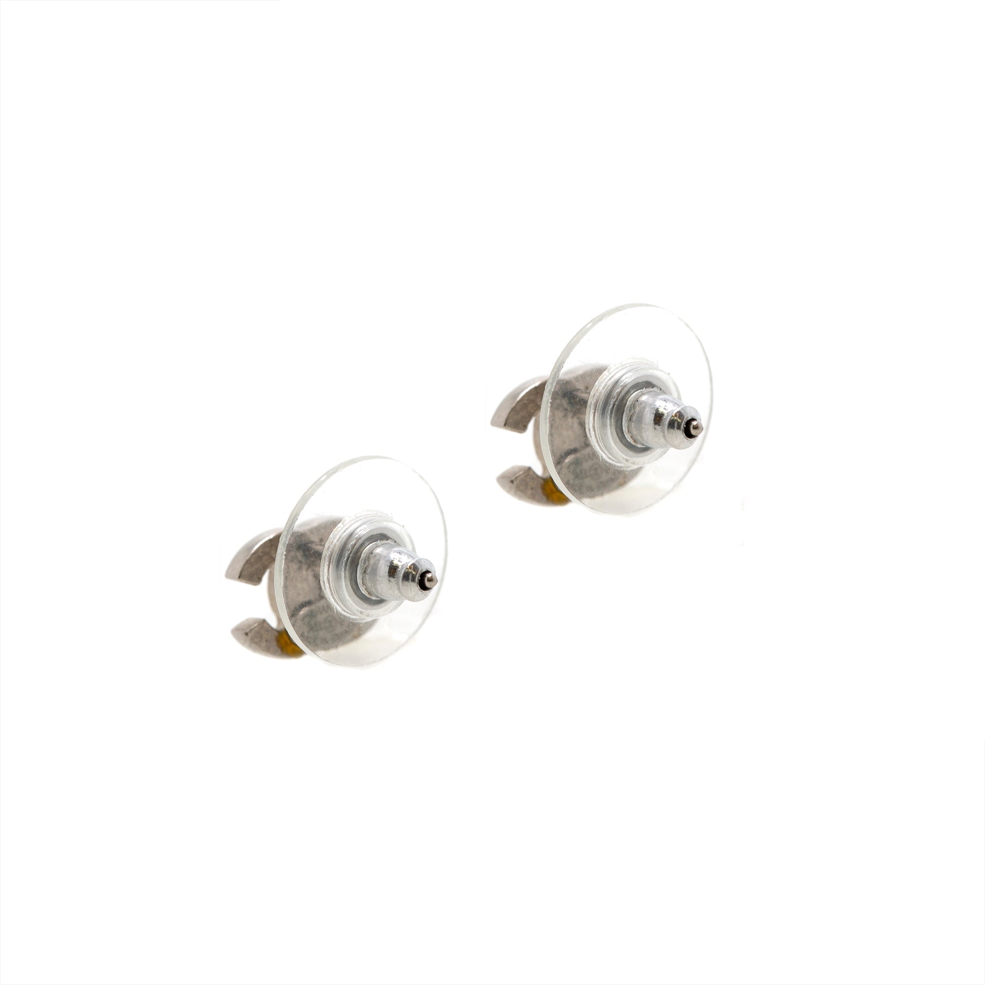 Chanel Mini Strass CC Stud Earrings