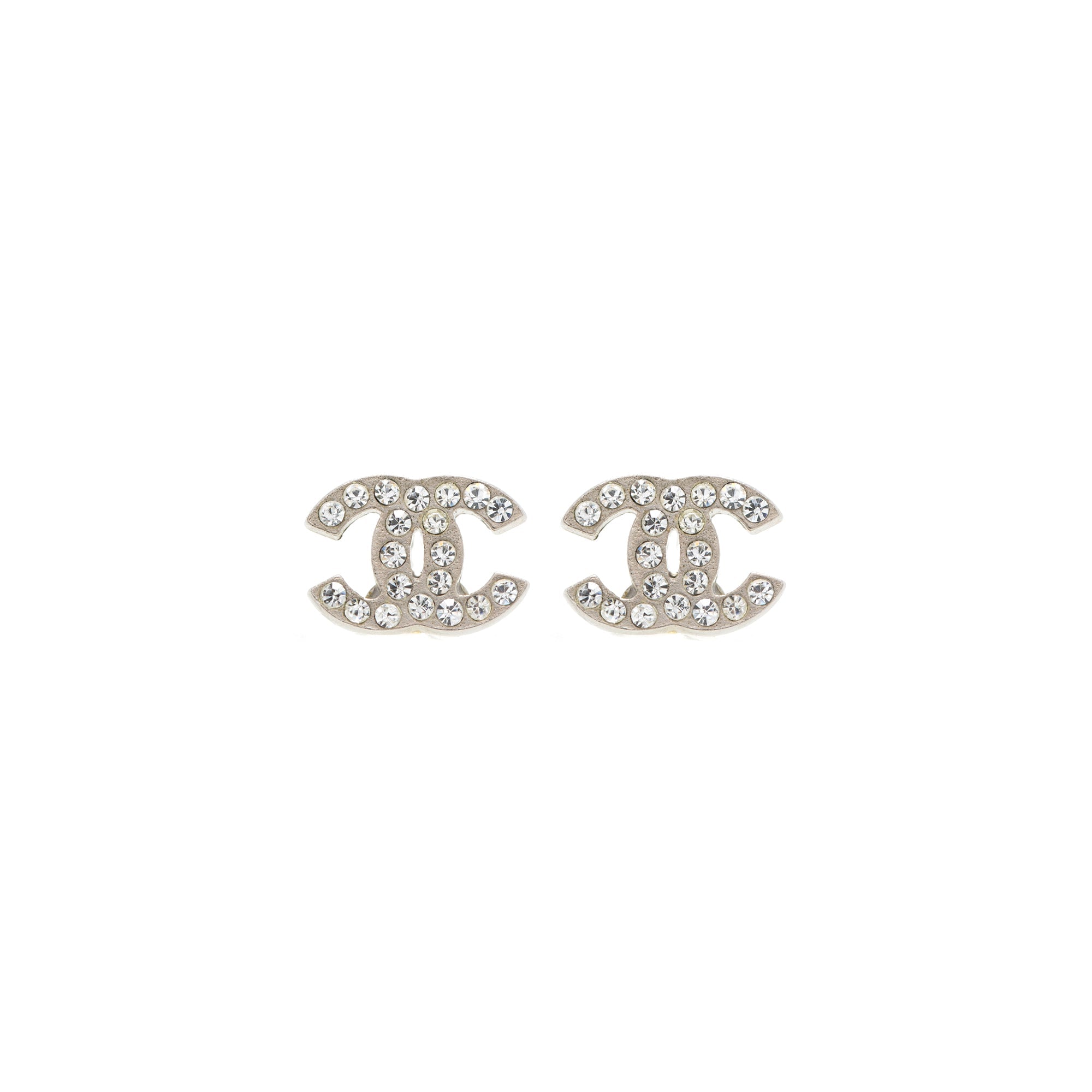 Chanel Mini Strass CC Stud Earrings