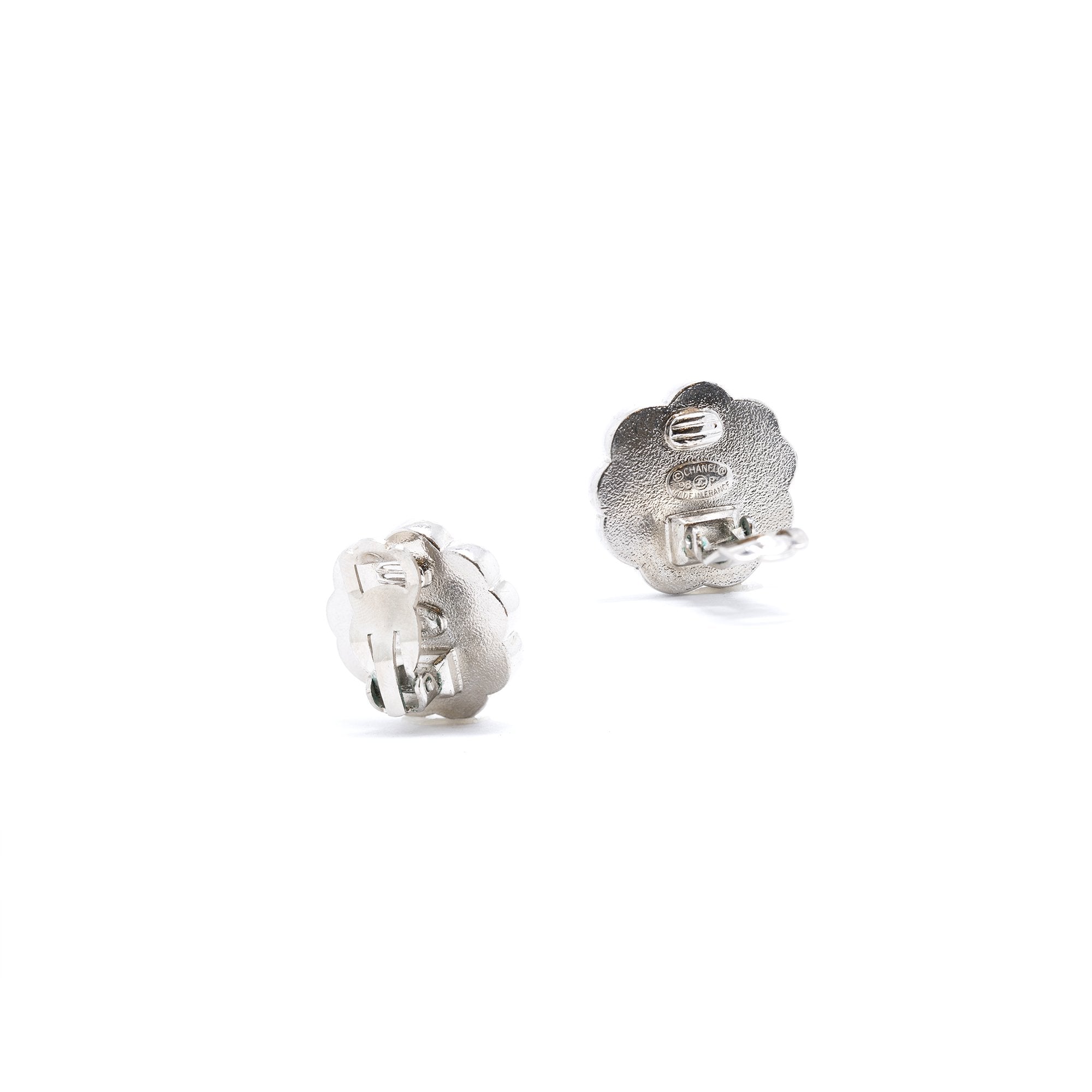 Chanel Mother of Pearl Clip-On Earrings