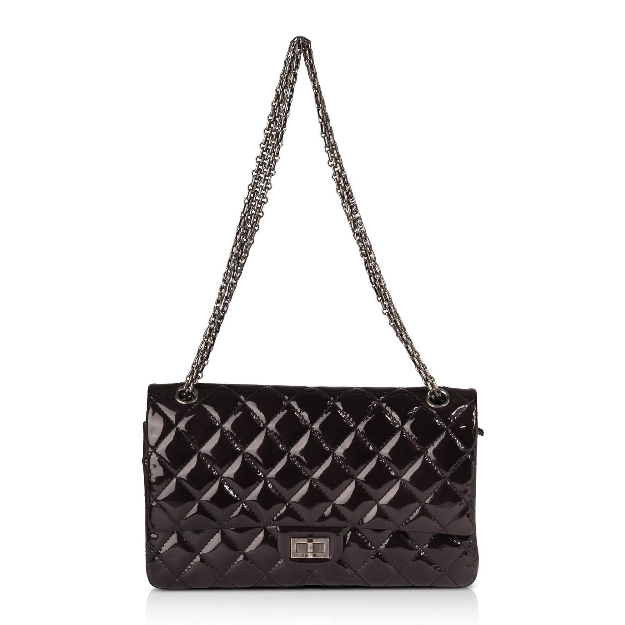 Chanel Patent Leather Reissue 226 Double Flap Bag