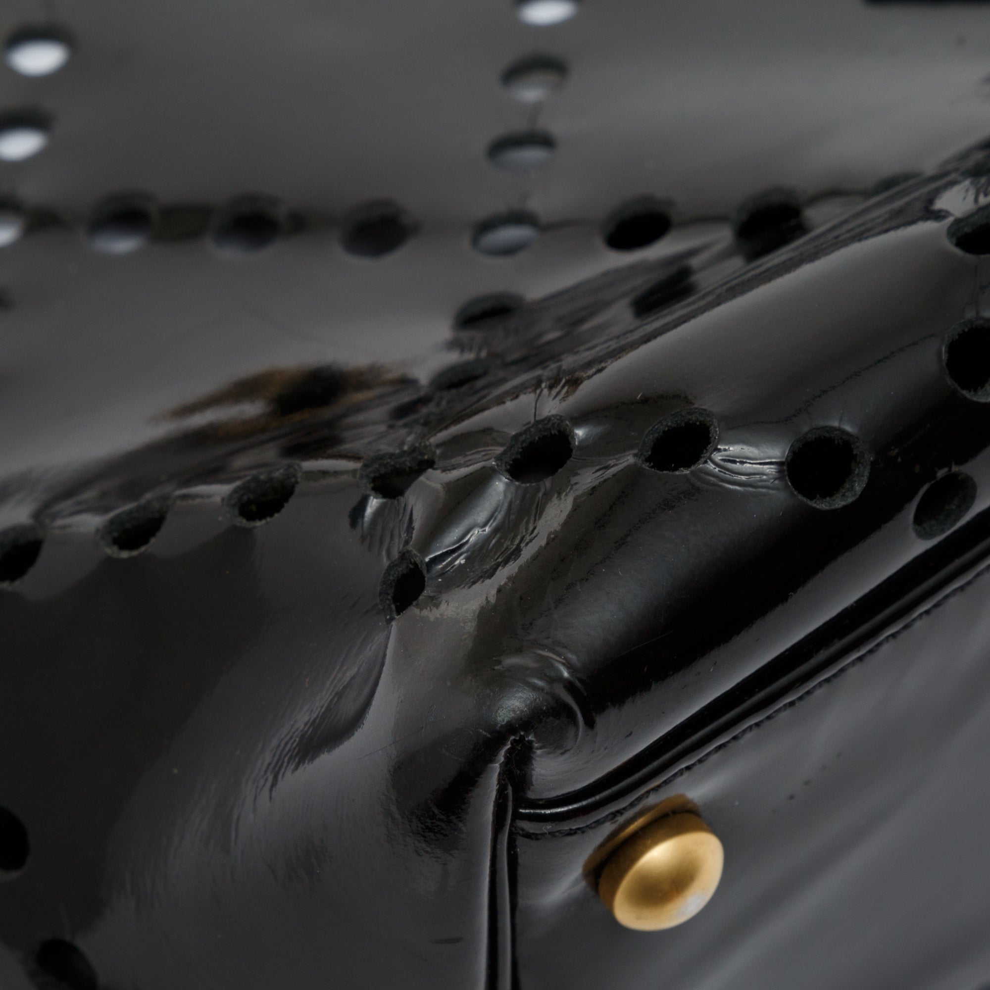 Chanel Perforated Patent CC Tote