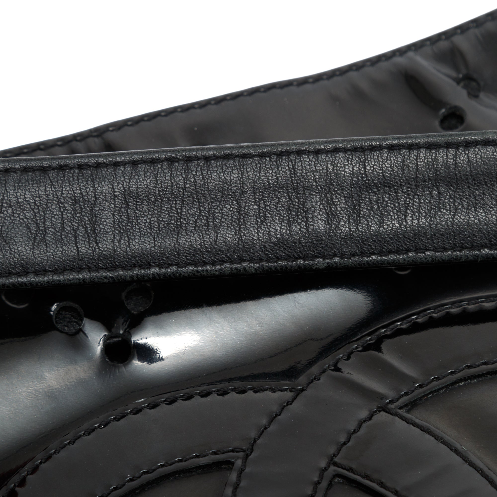 Chanel Perforated Patent CC Tote