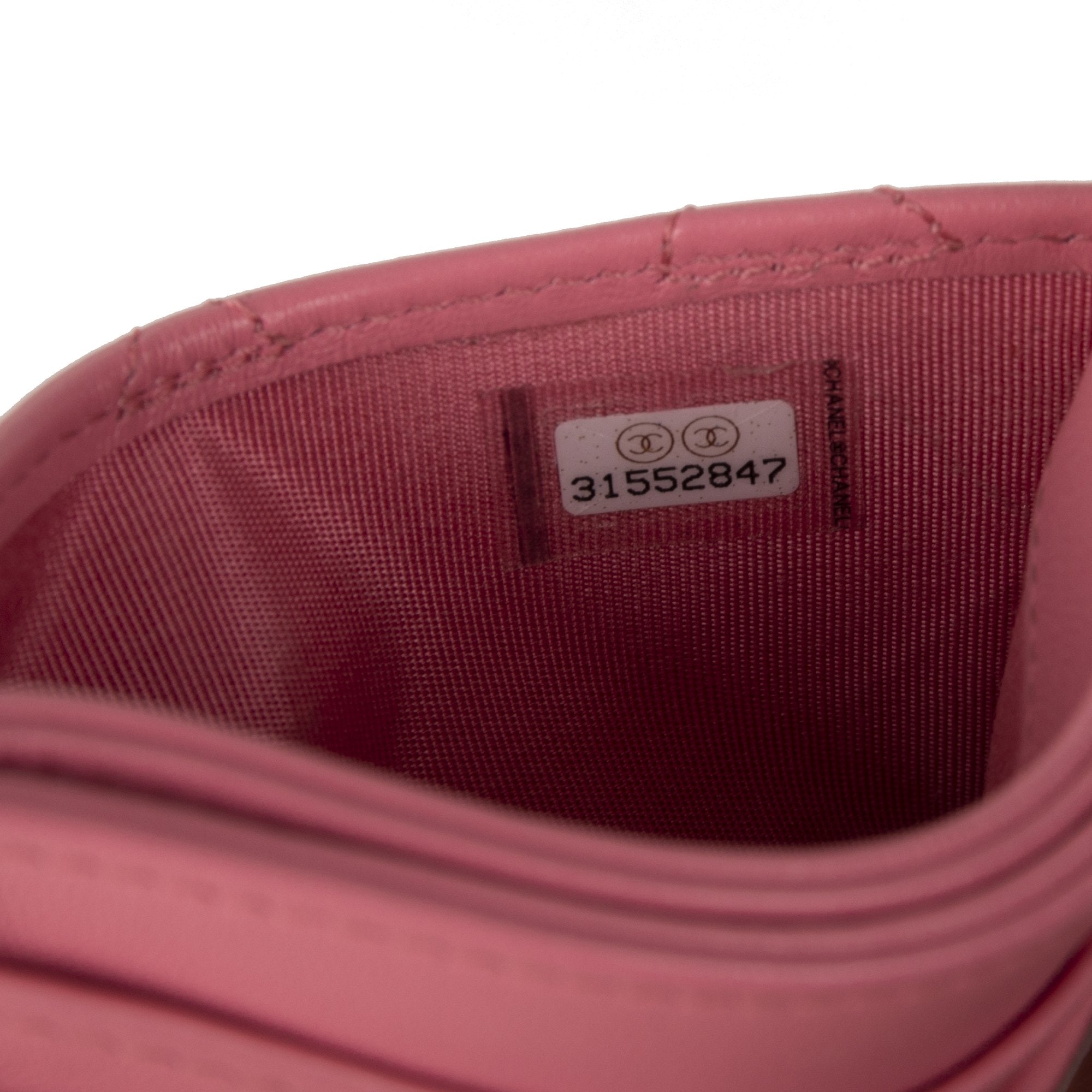 Chanel Pink 2021 Lambskin Classic Card Holder