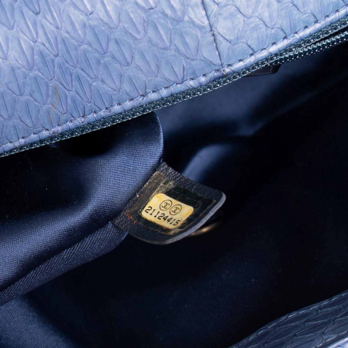 Chanel Python Easy Carry Medium Flap Bag