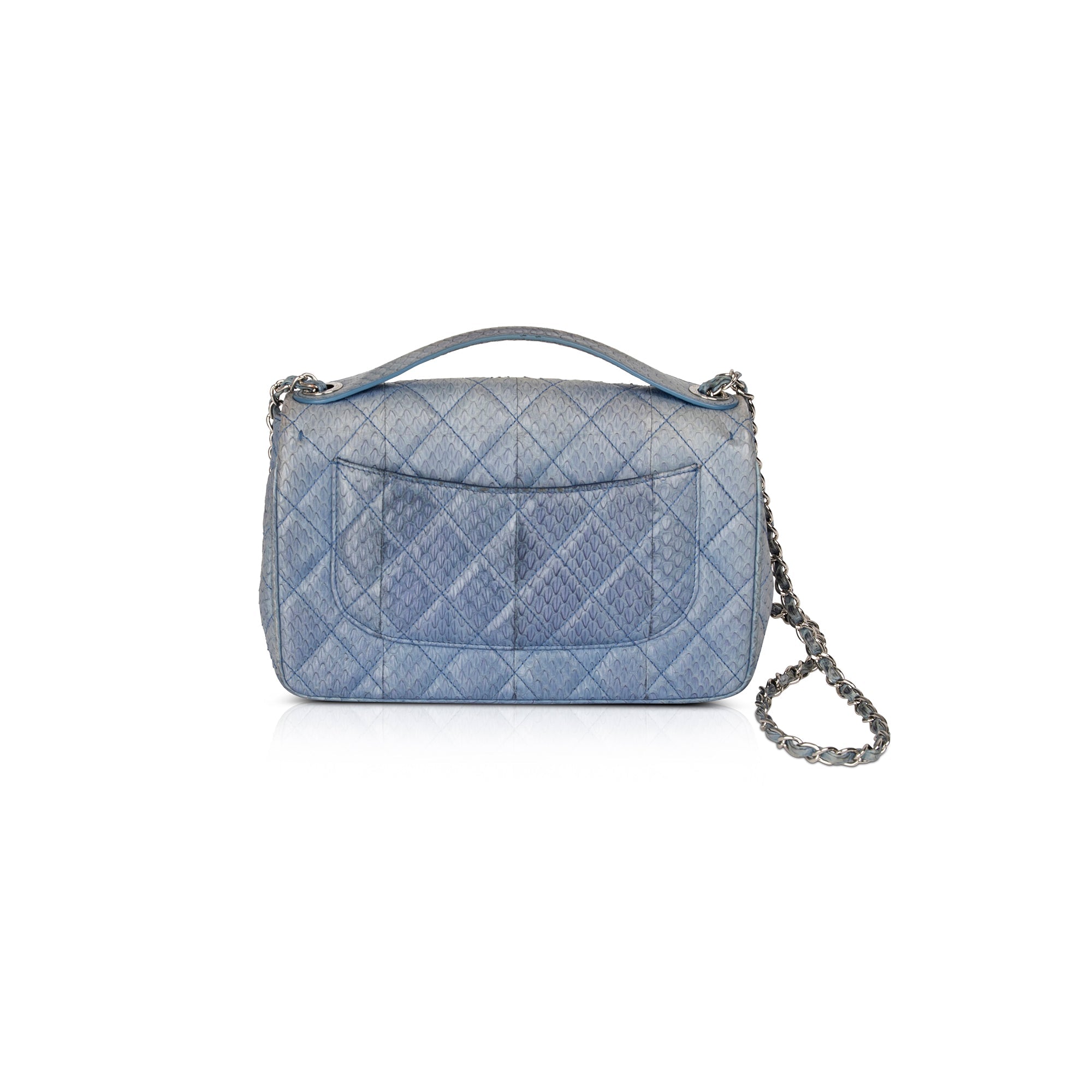 Chanel Python Easy Carry Medium Flap Bag