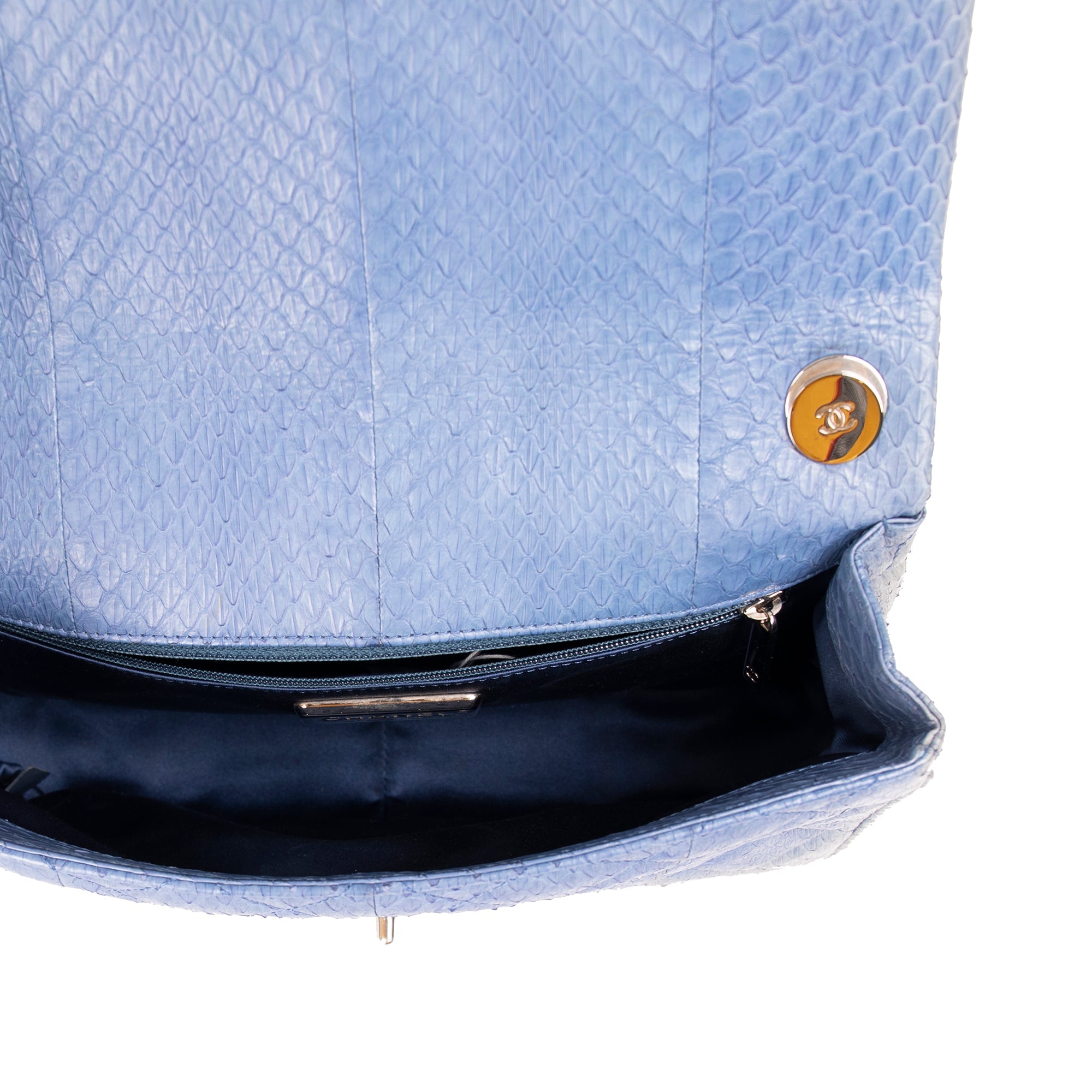 Chanel Python Easy Carry Medium Flap Bag