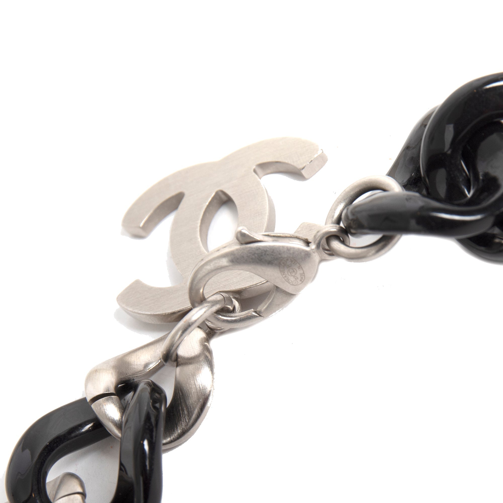 Chanel Resin CC Curb Chain Necklace