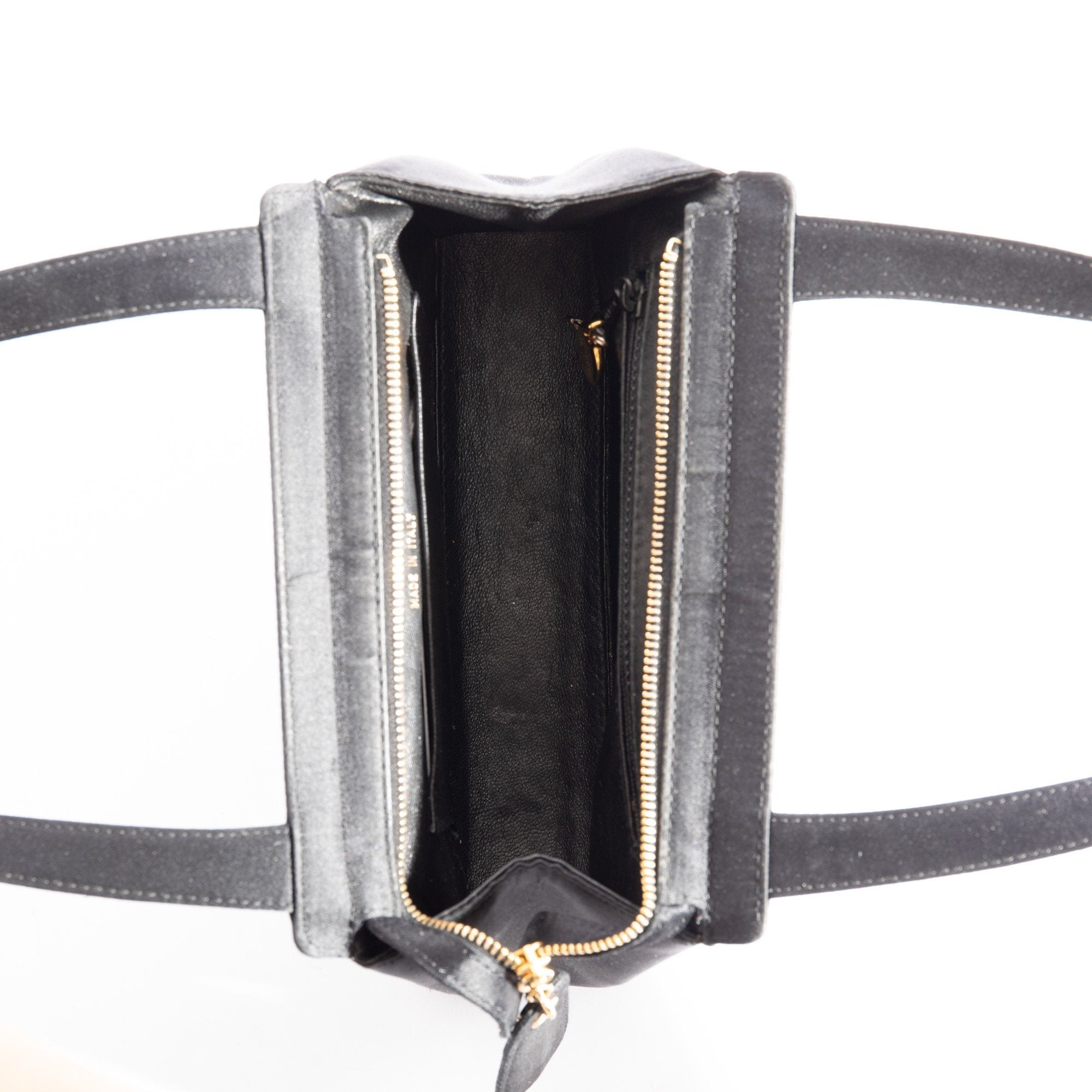 Chanel Satin Camellia Evening Bag