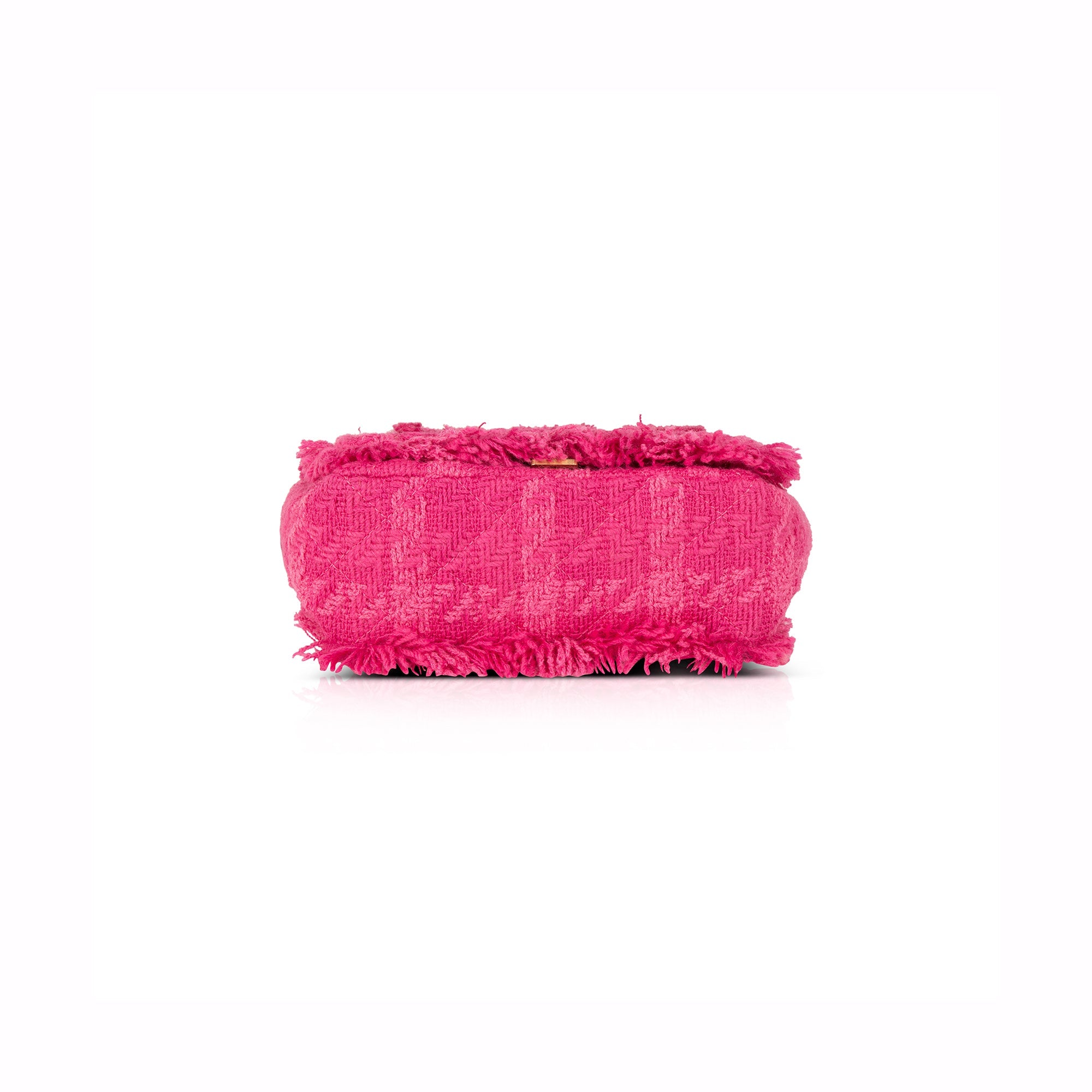 Chanel Small Giant Logo Tweed Flap Bag w/ Box