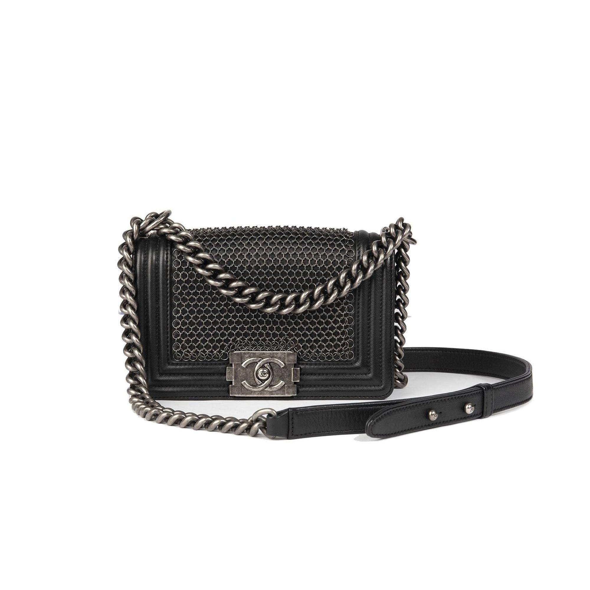 Chanel Small Paris-Edinburgh Chainmail Boy Bag