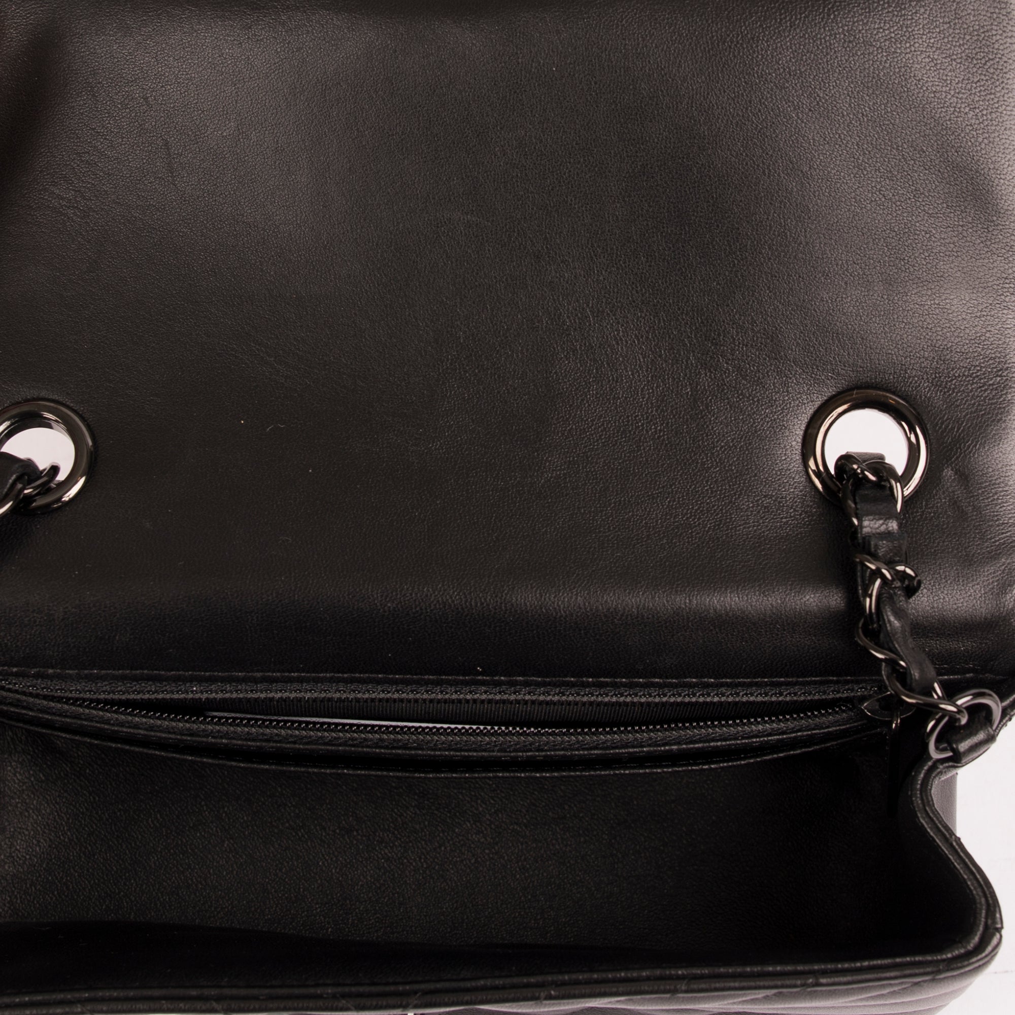 Chanel So Black Chevron Classic Mini Rectangular Flap Bag