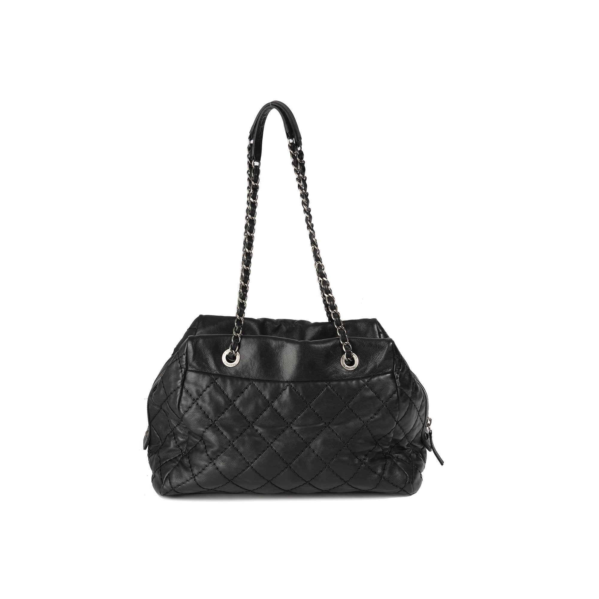 Chanel Stitch It Calfskin Leather Bowler Bag