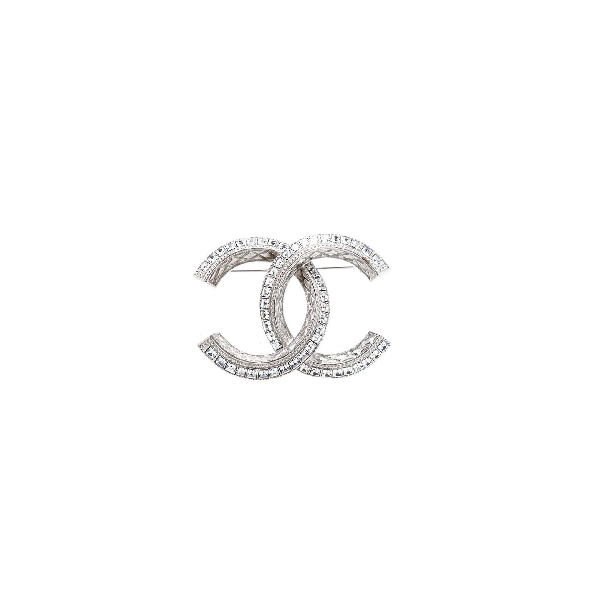 Chanel Strass CC Brooch