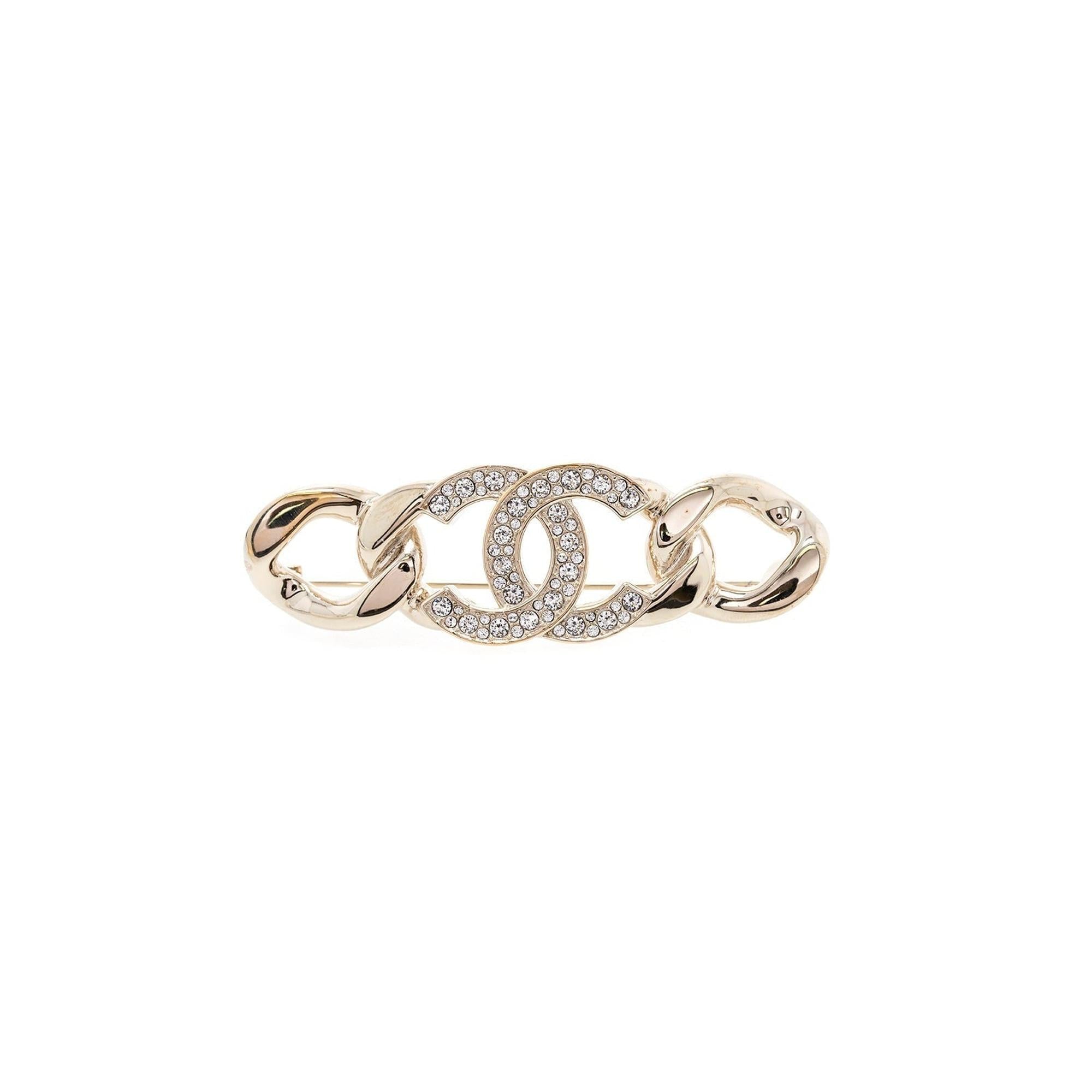 Chanel Strass CC Brooch