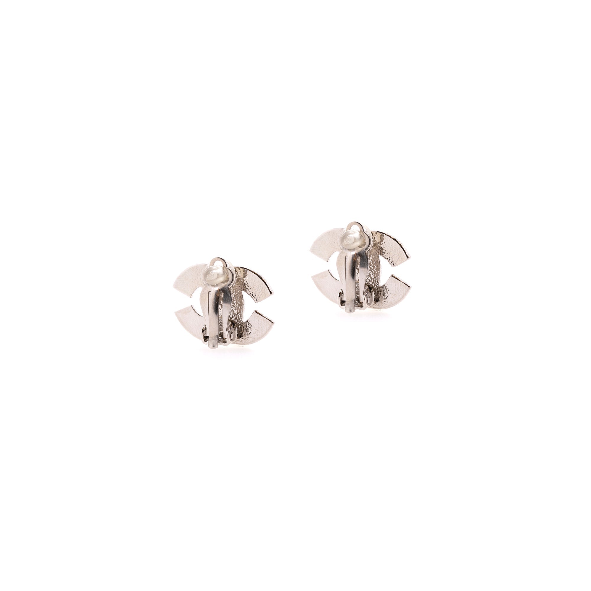 Chanel Strass CC Clip-On Earrings