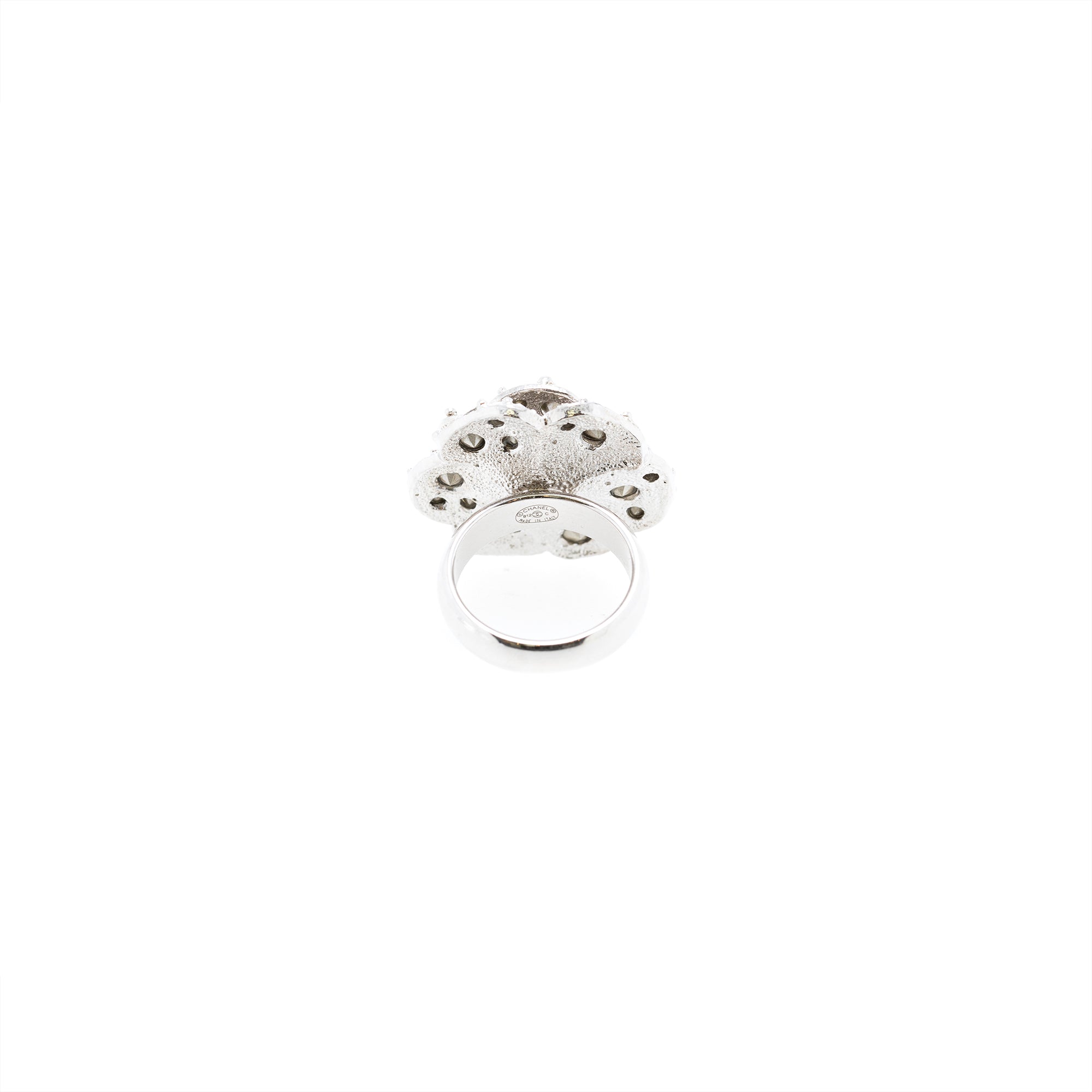 Chanel Strass Camelia Cocktail Ring