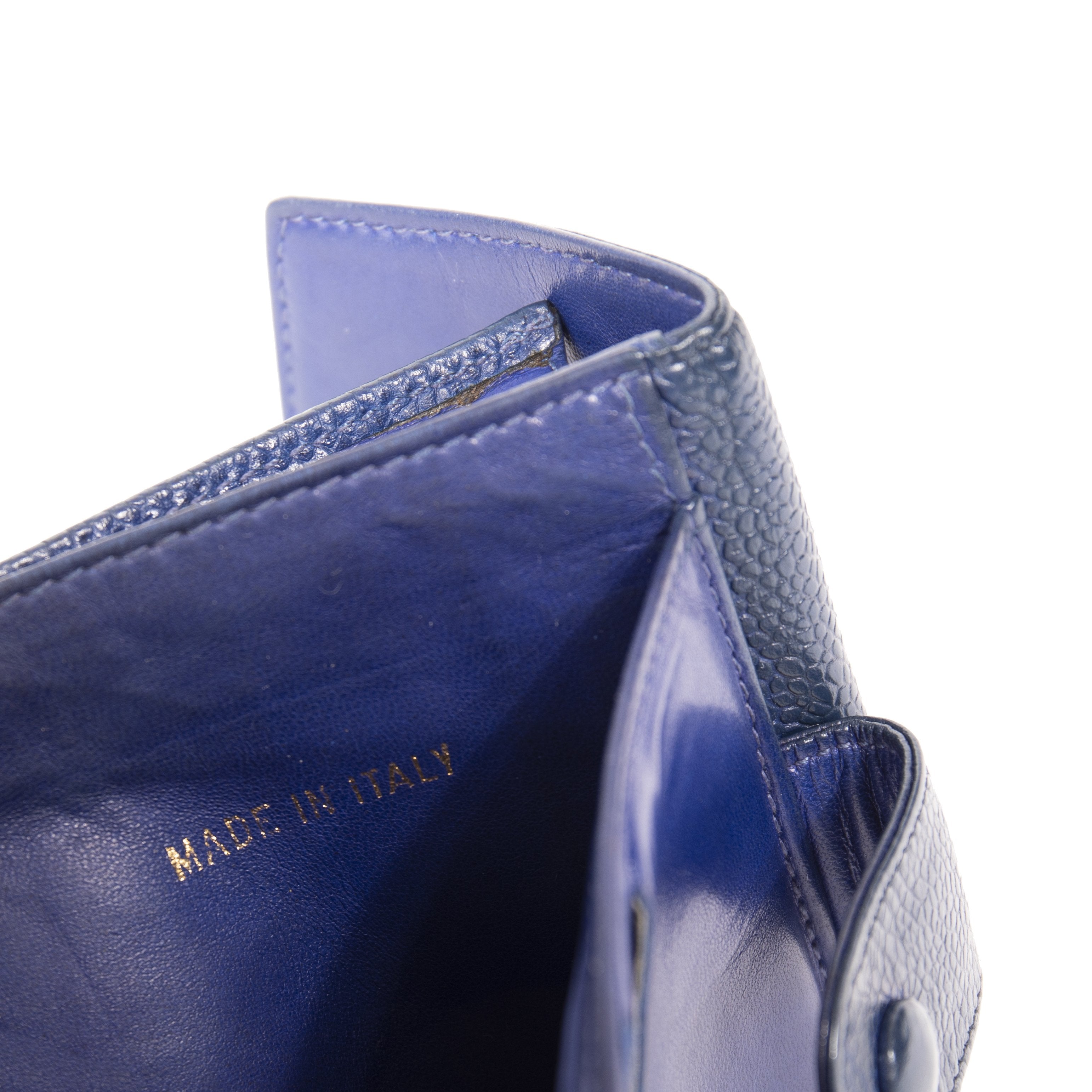 Chanel Timeless Interlocking CC Logo Compact Wallet w/ Box