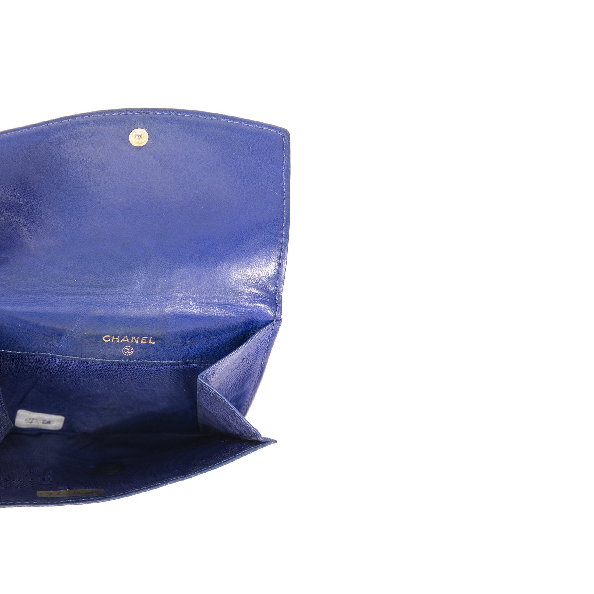 Chanel Timeless Interlocking CC Logo Compact Wallet w/ Box