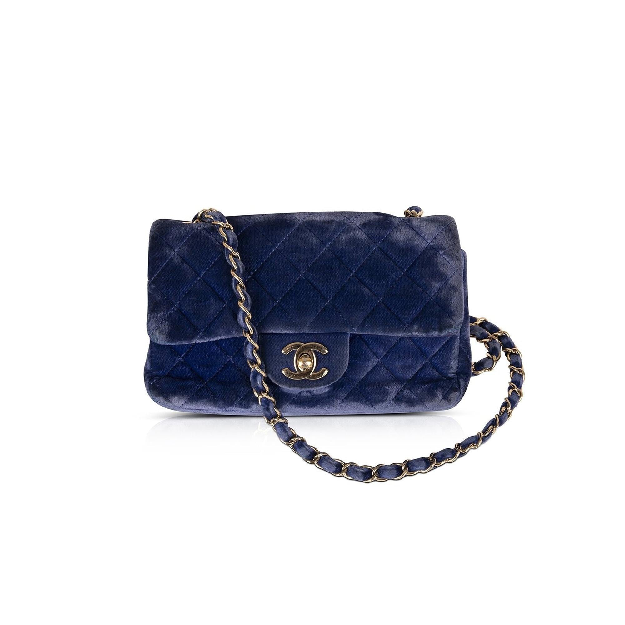 Chanel Velvet Mini Flap Bag