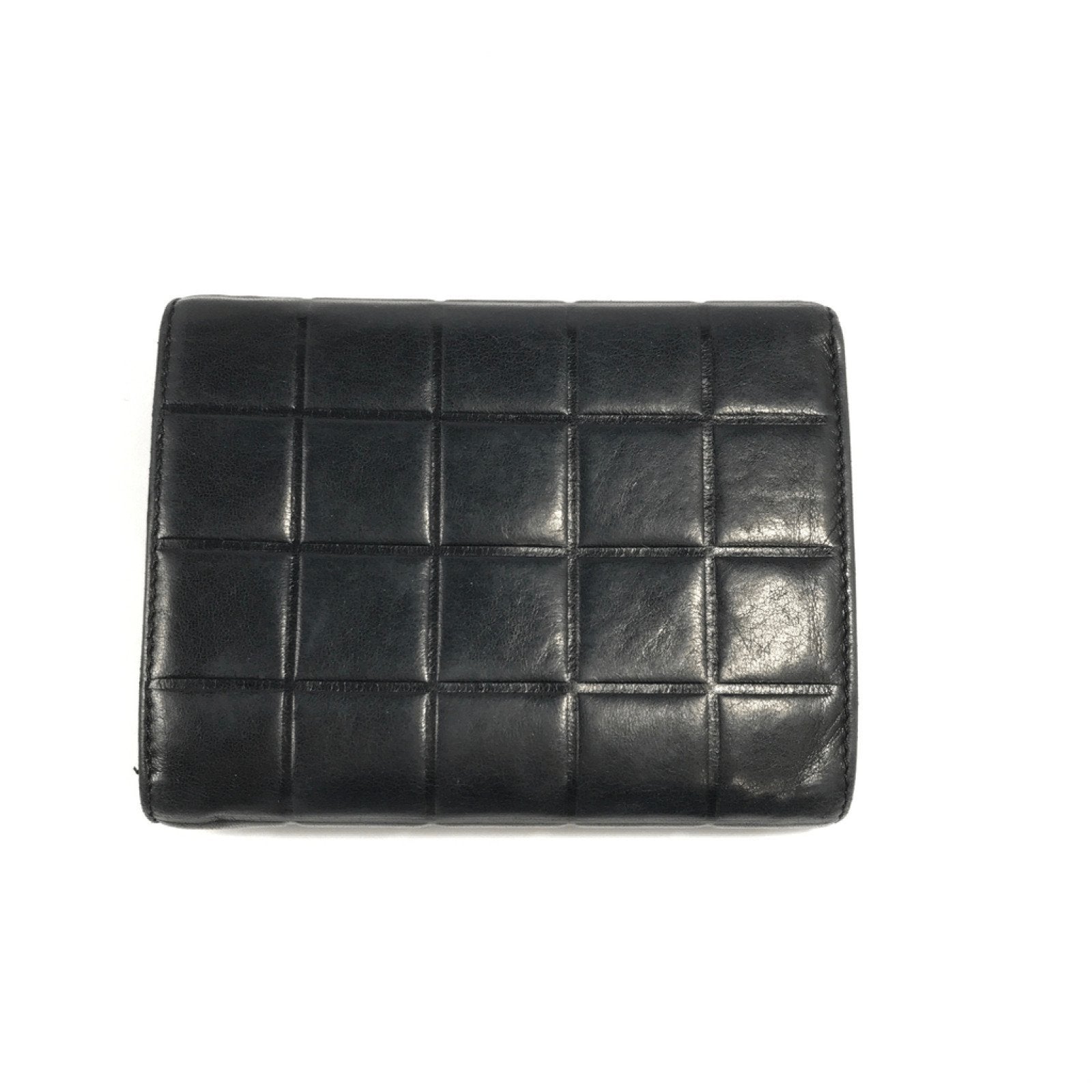 Chanel Vintage Black Chocolate Bar Wallet