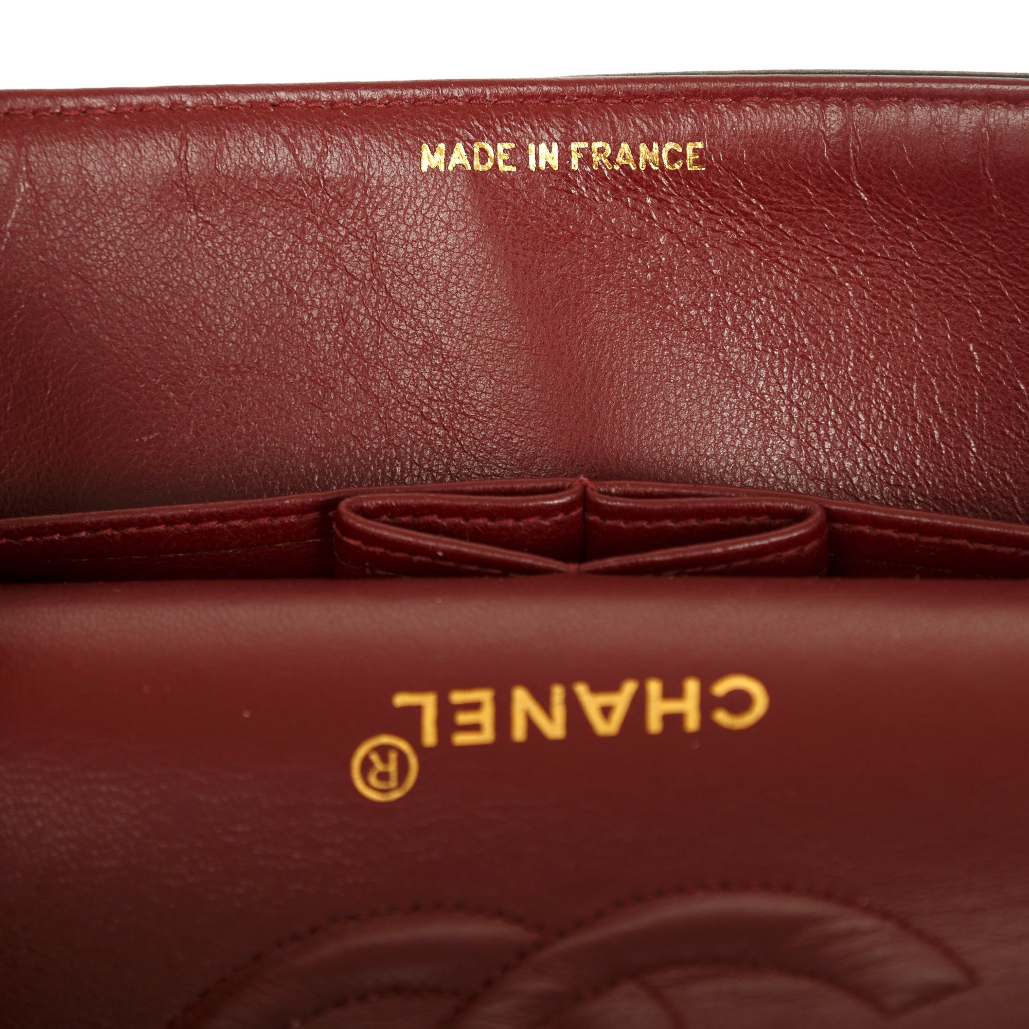 Chanel Vintage Black Lambskin Medium Classic Double Flap Bag w/ Box