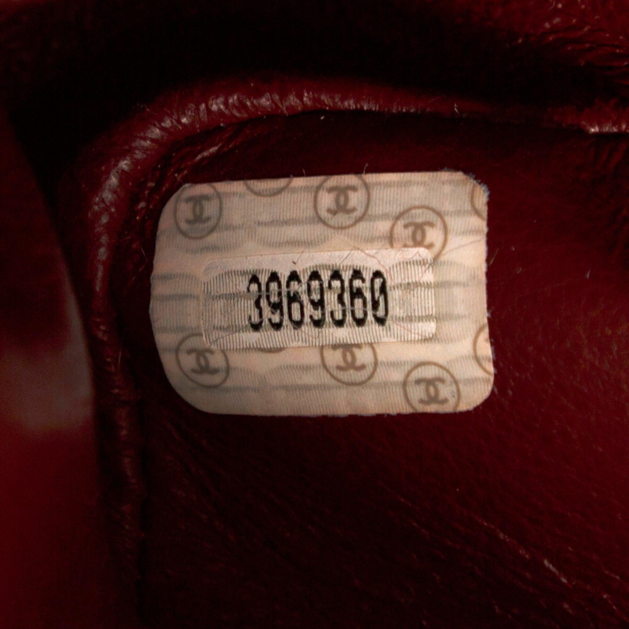 Chanel Vintage Black Lambskin Medium Classic Double Flap Bag w/ Box