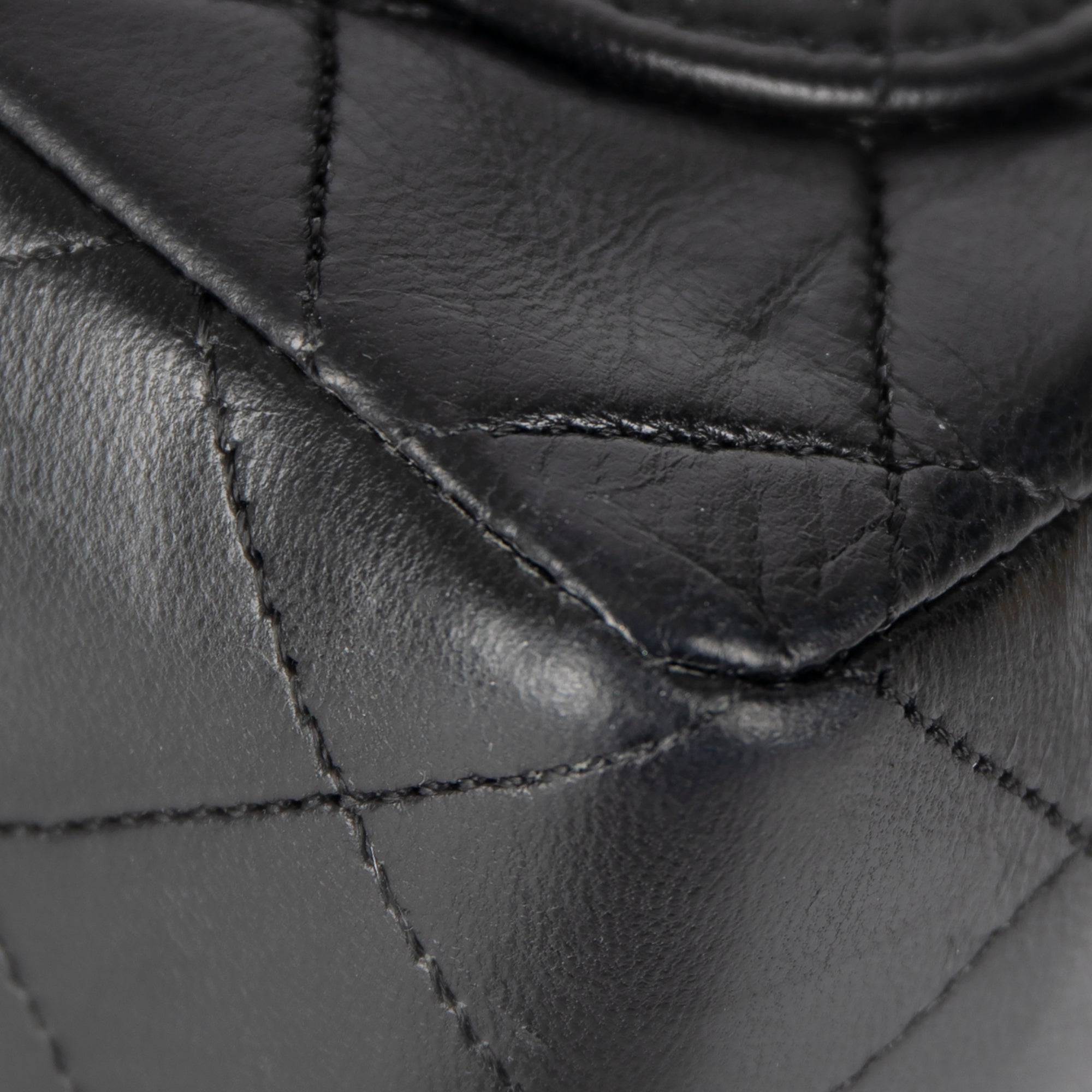 Chanel Vintage Black Quilted Lambskin Kelly Flap Bag Set