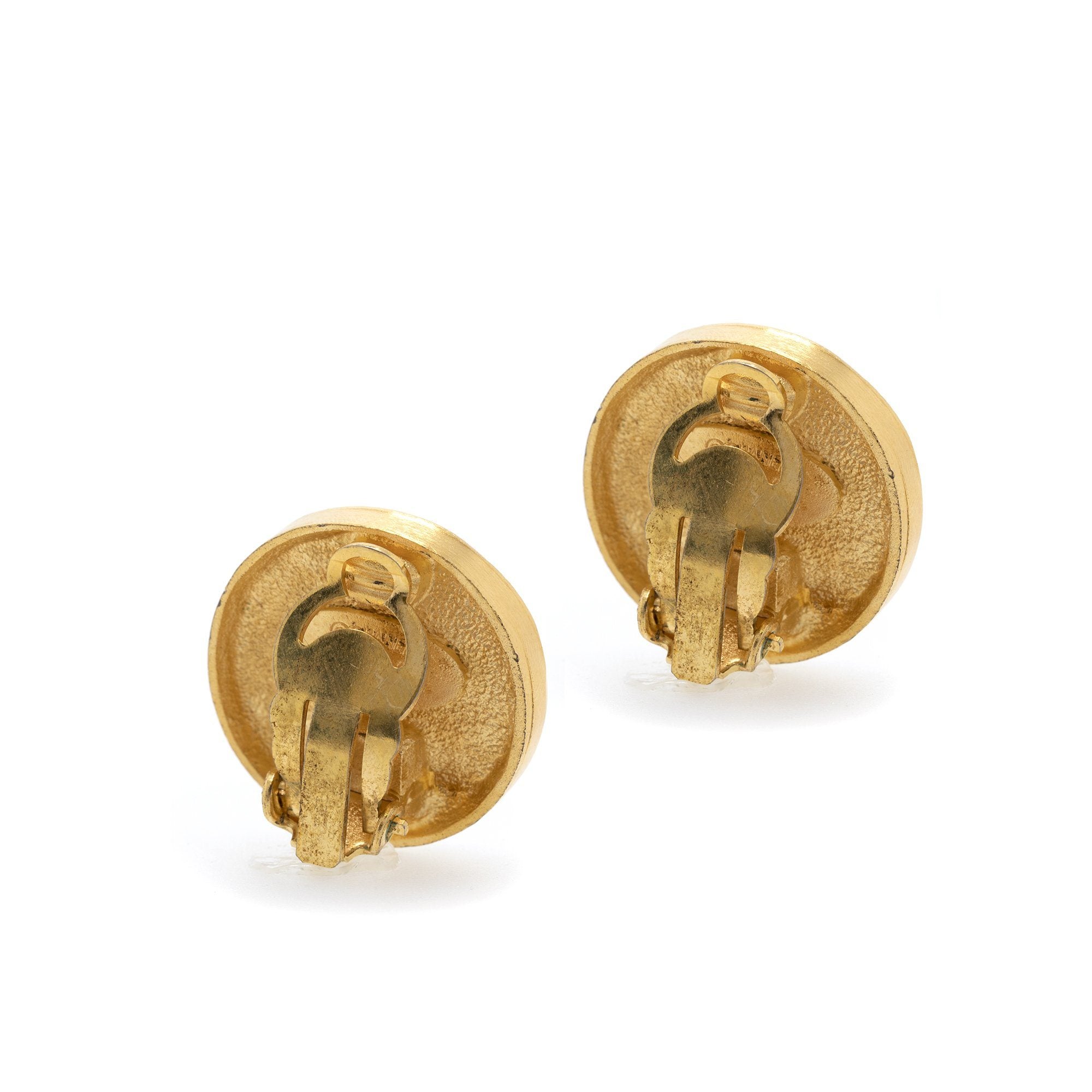 Chanel Vintage CC Clip-On Earrings