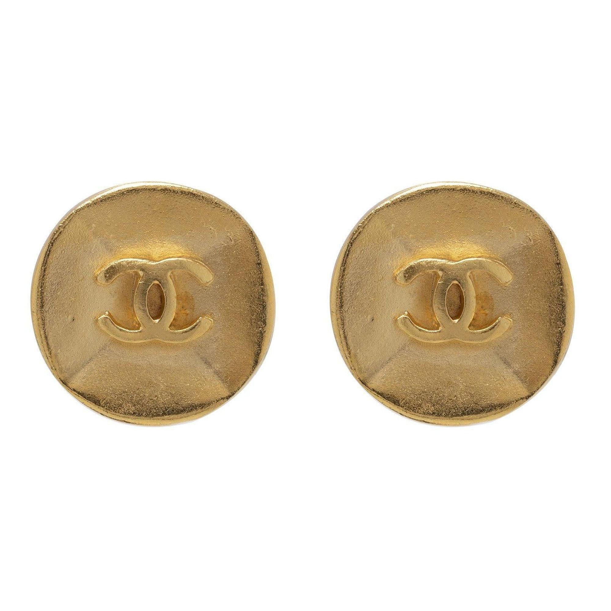 Chanel Vintage CC Clip-On Earrings