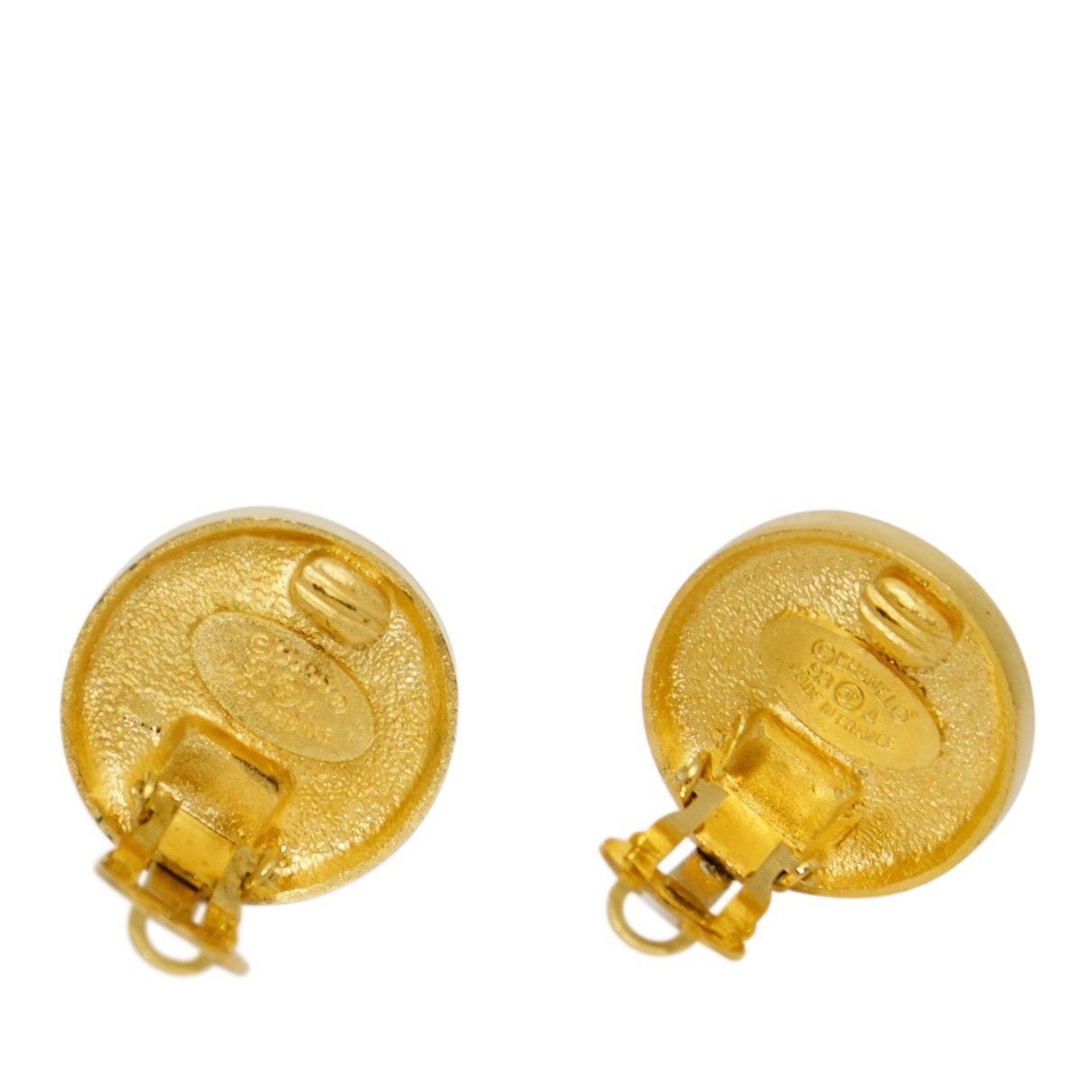 Chanel Vintage CC Logo Clip-On Earrings