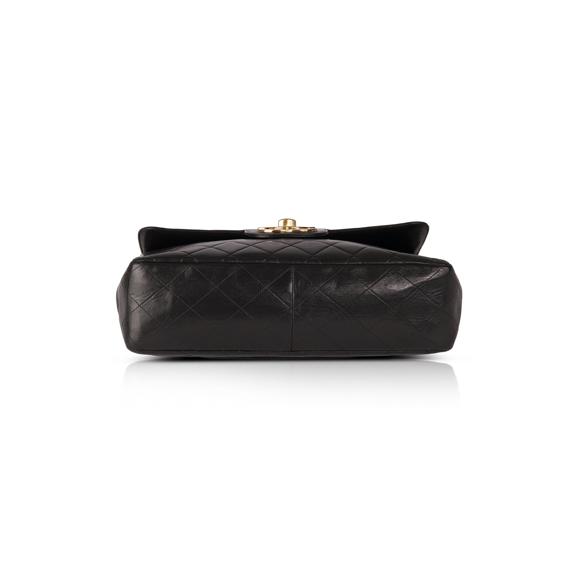 Chanel Vintage Classic Jumbo XL Single Flap Bag w/ Box