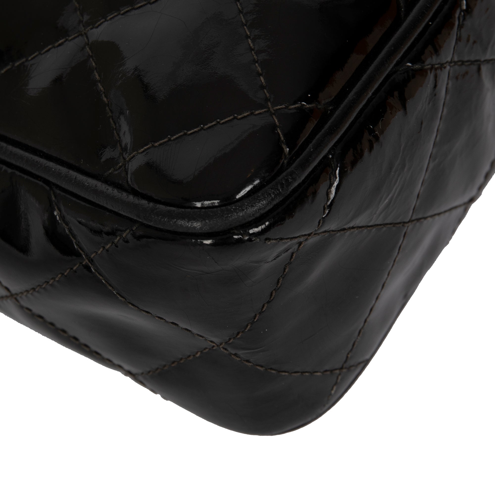 Chanel Vintage Patent Leather Tassel Camera Bag