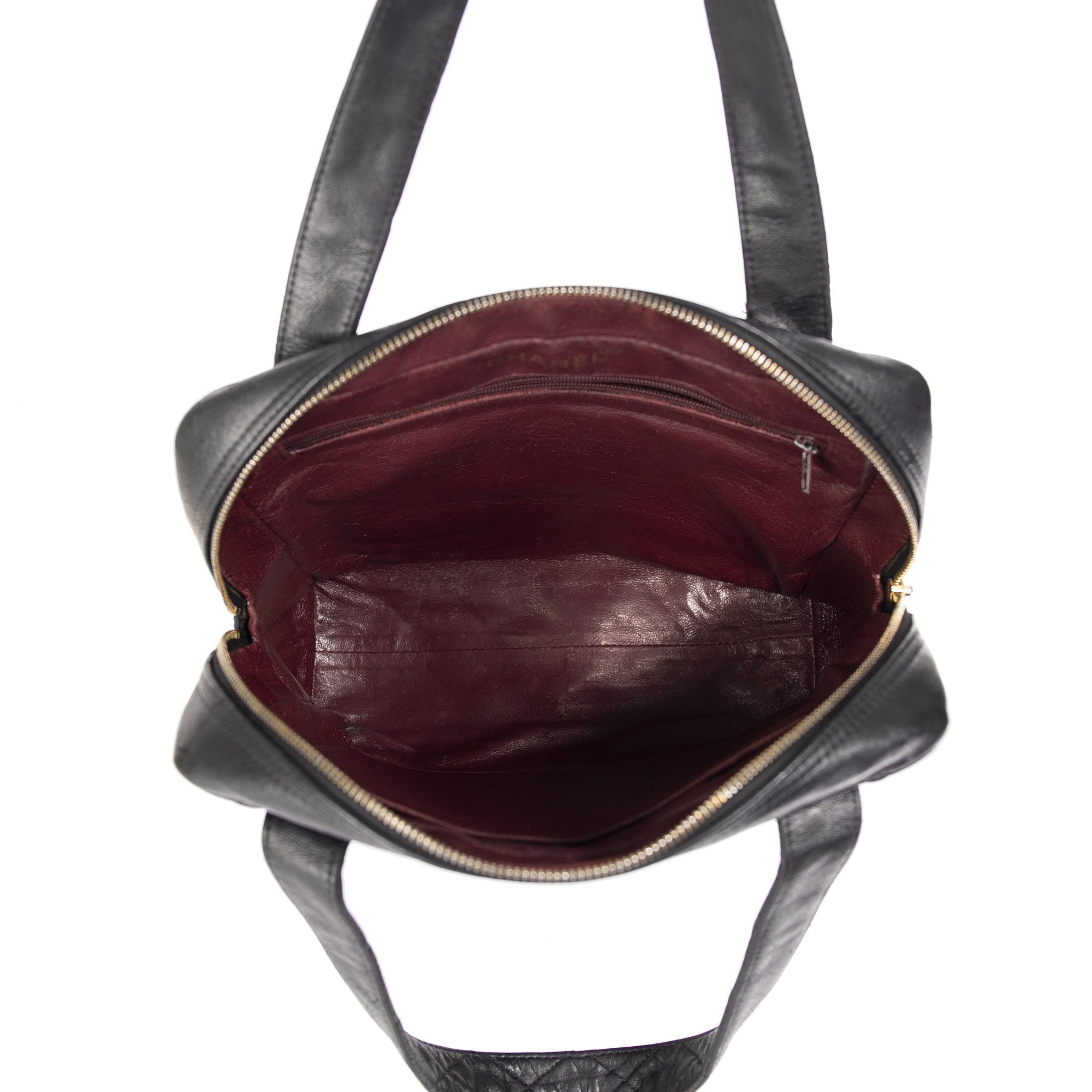 Chanel Vintage Quilted CC Tote