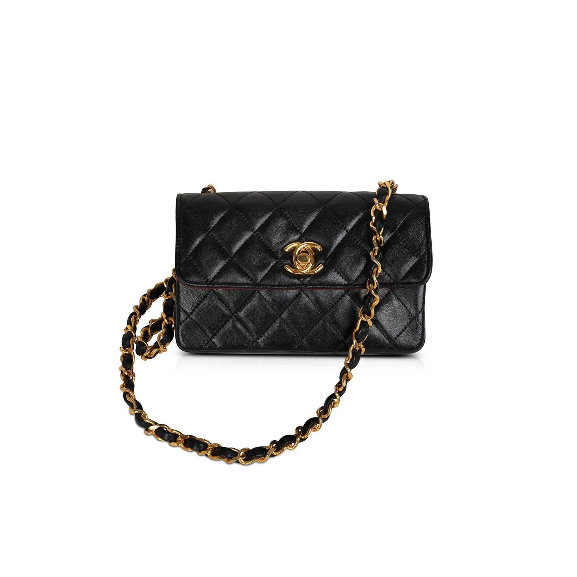Chanel Vintage Quilted Extra Mini Flap Bag
