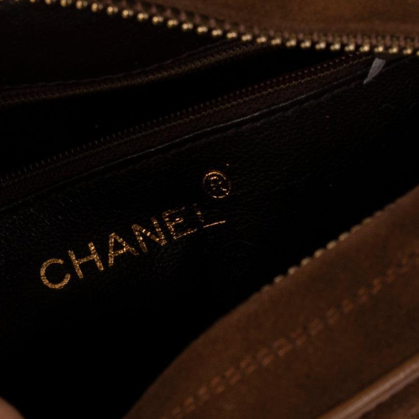 Chanel Vintage Suede CC Tassel Camera Bag w/ Box & Authenticity Card