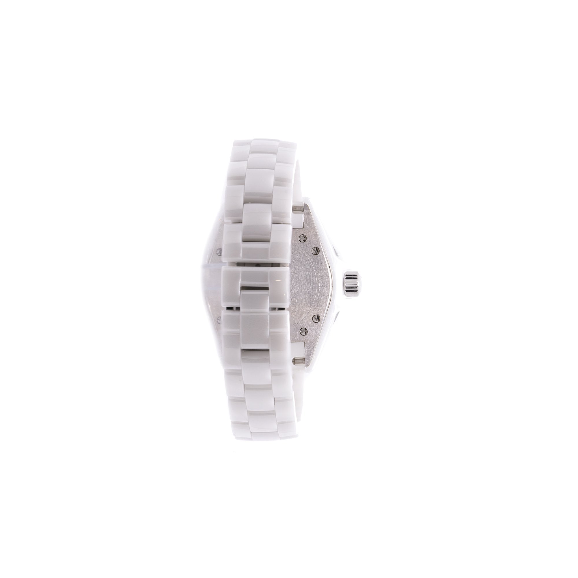 Chanel White Ceramic J12 Watch w/ Box