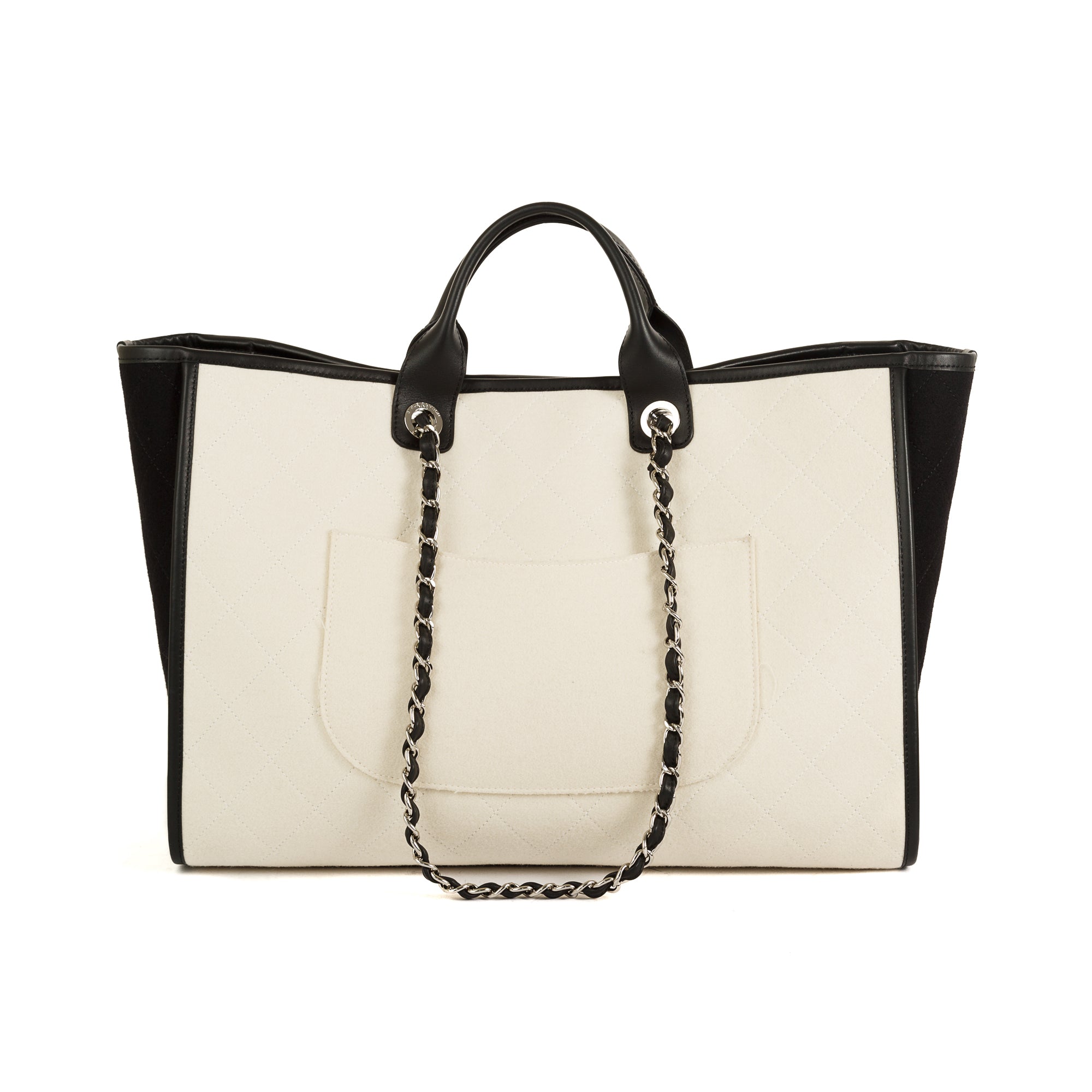 Chanel Wool Felt Large Deauville Tote