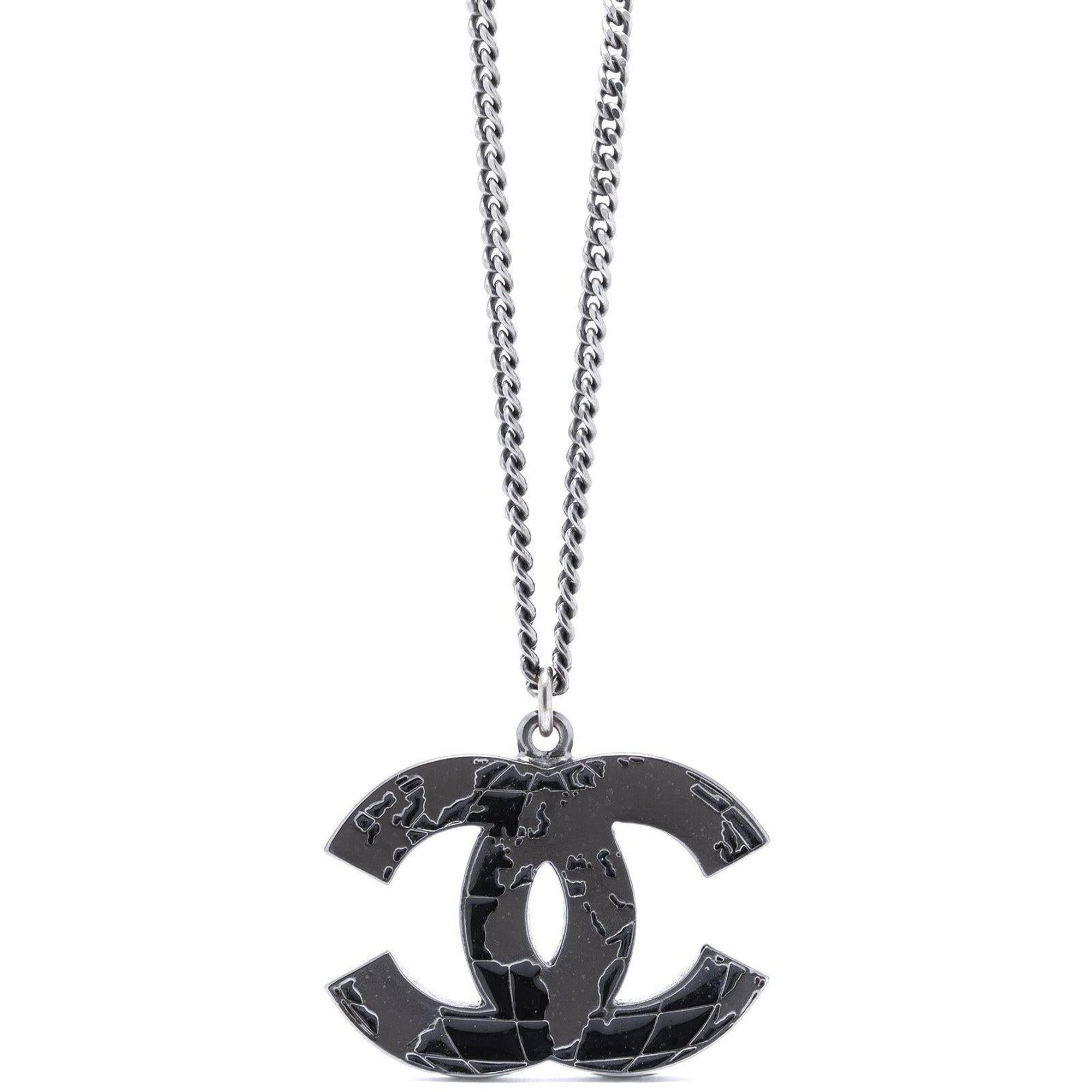 Chanel World Map CC Pendant Necklace