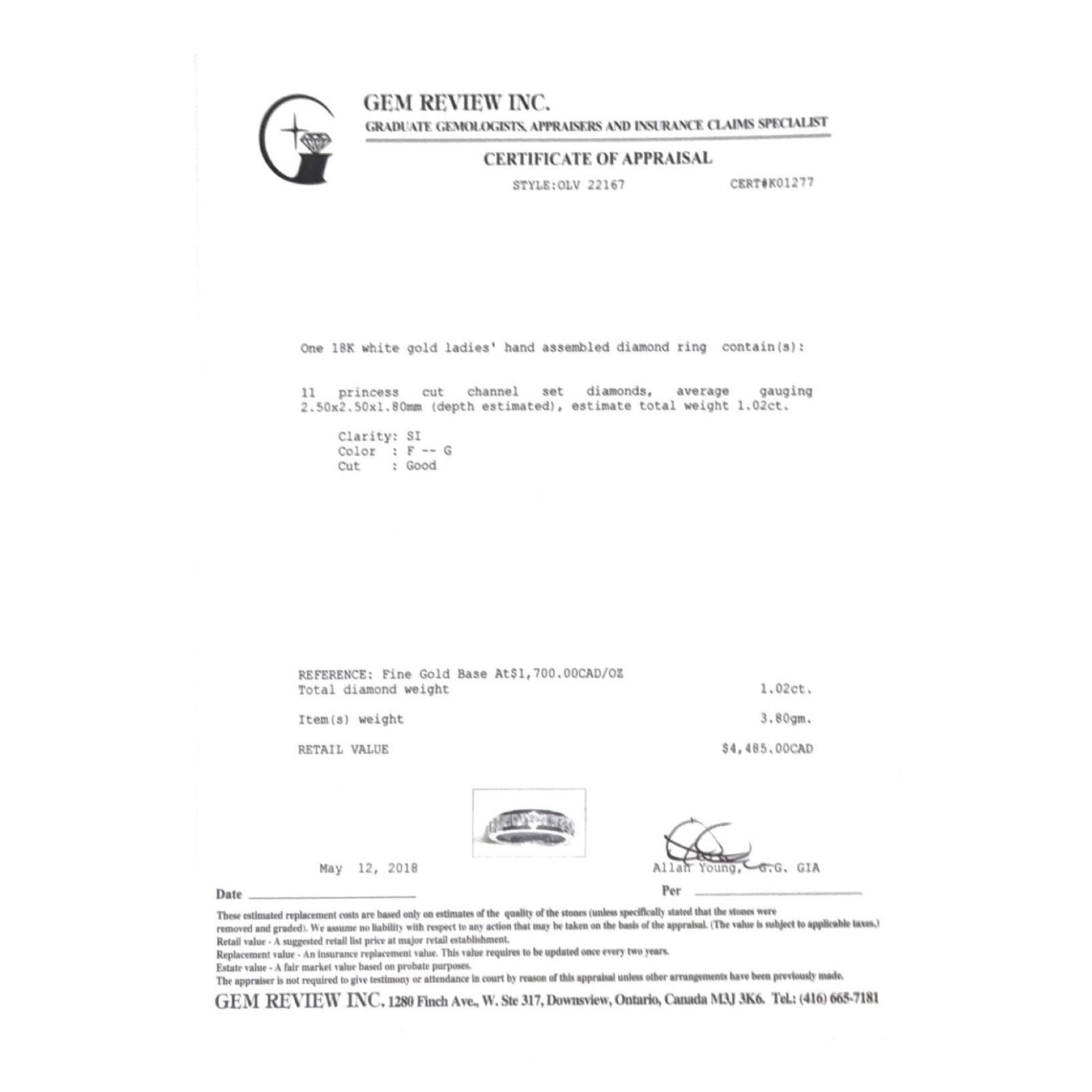 Channel-Set Diamond Band Ring