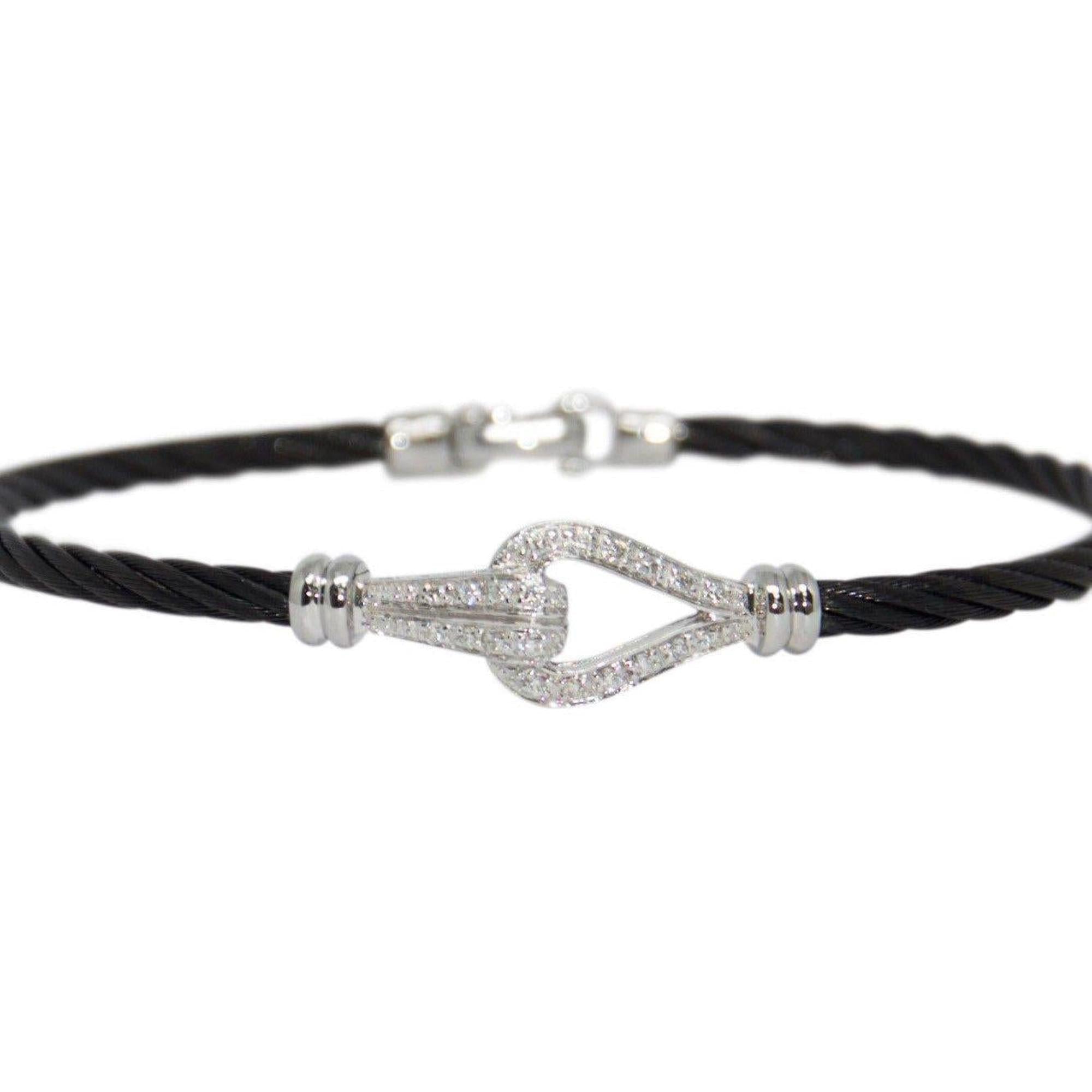 Charriol Diamond Cable Bracelet