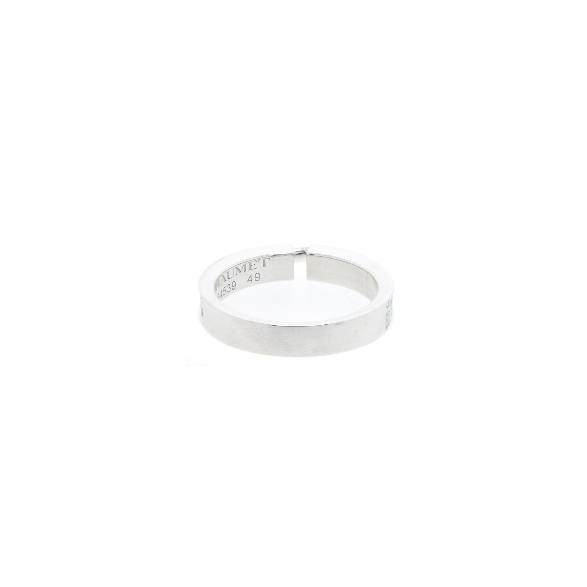 Chaumet 18k White Gold Liens Evidence Wedding Band Ring